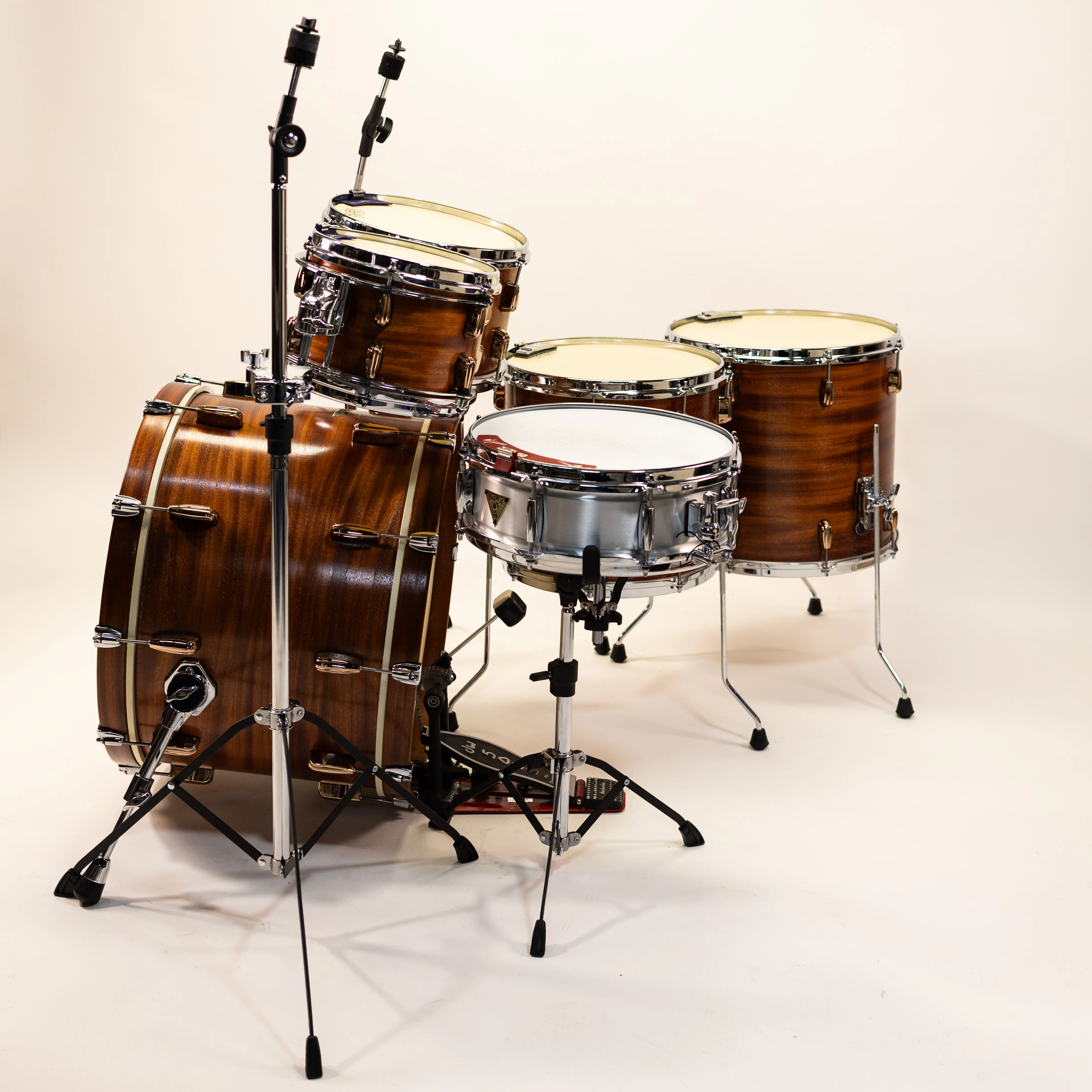 AJAX Drums Custom Mahogany Drum Kit. 10x8 12x8 14x14 16x16 22x14 - Image 3
