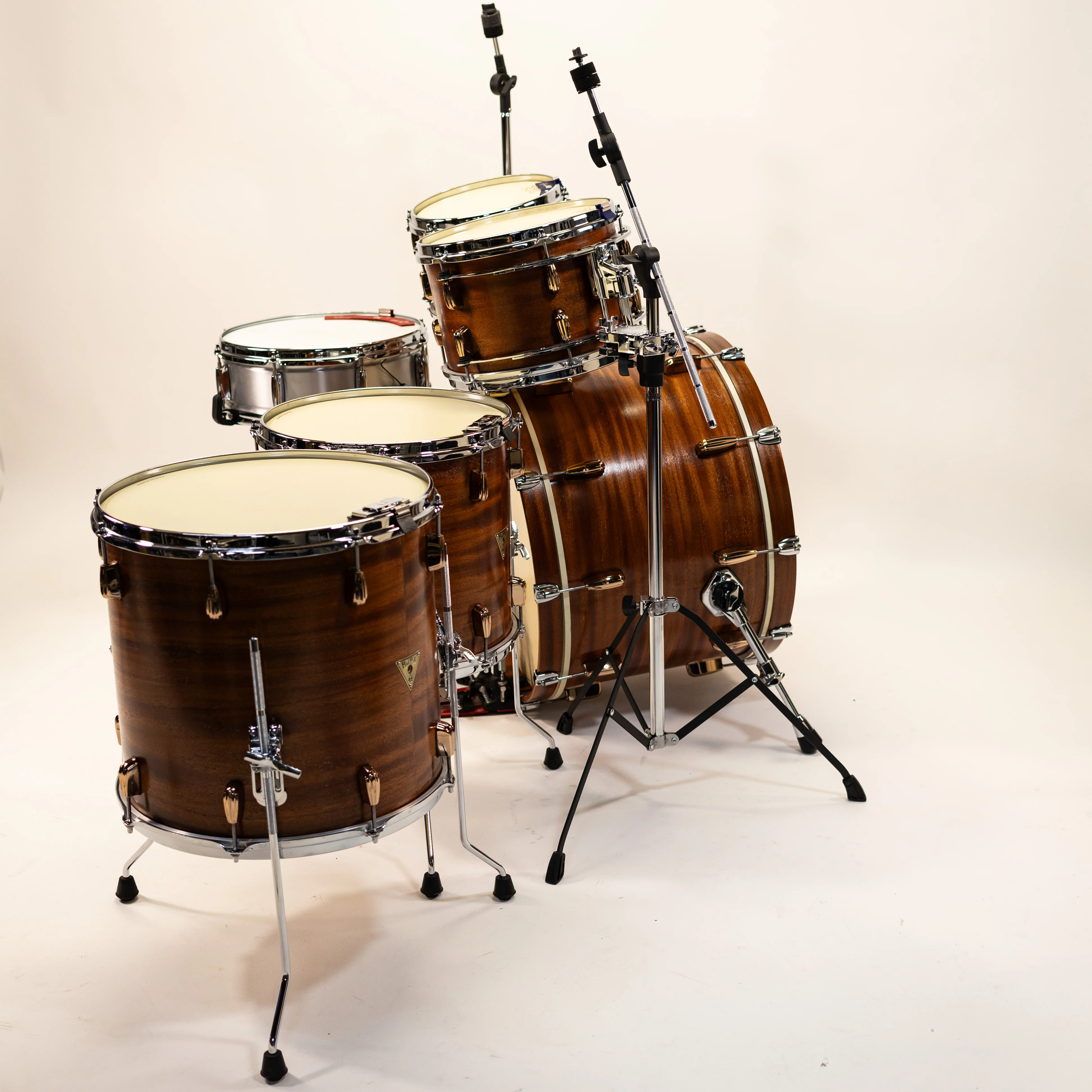 AJAX Drums Custom Mahogany Drum Kit. 10x8 12x8 14x14 16x16 22x14 - Image 4