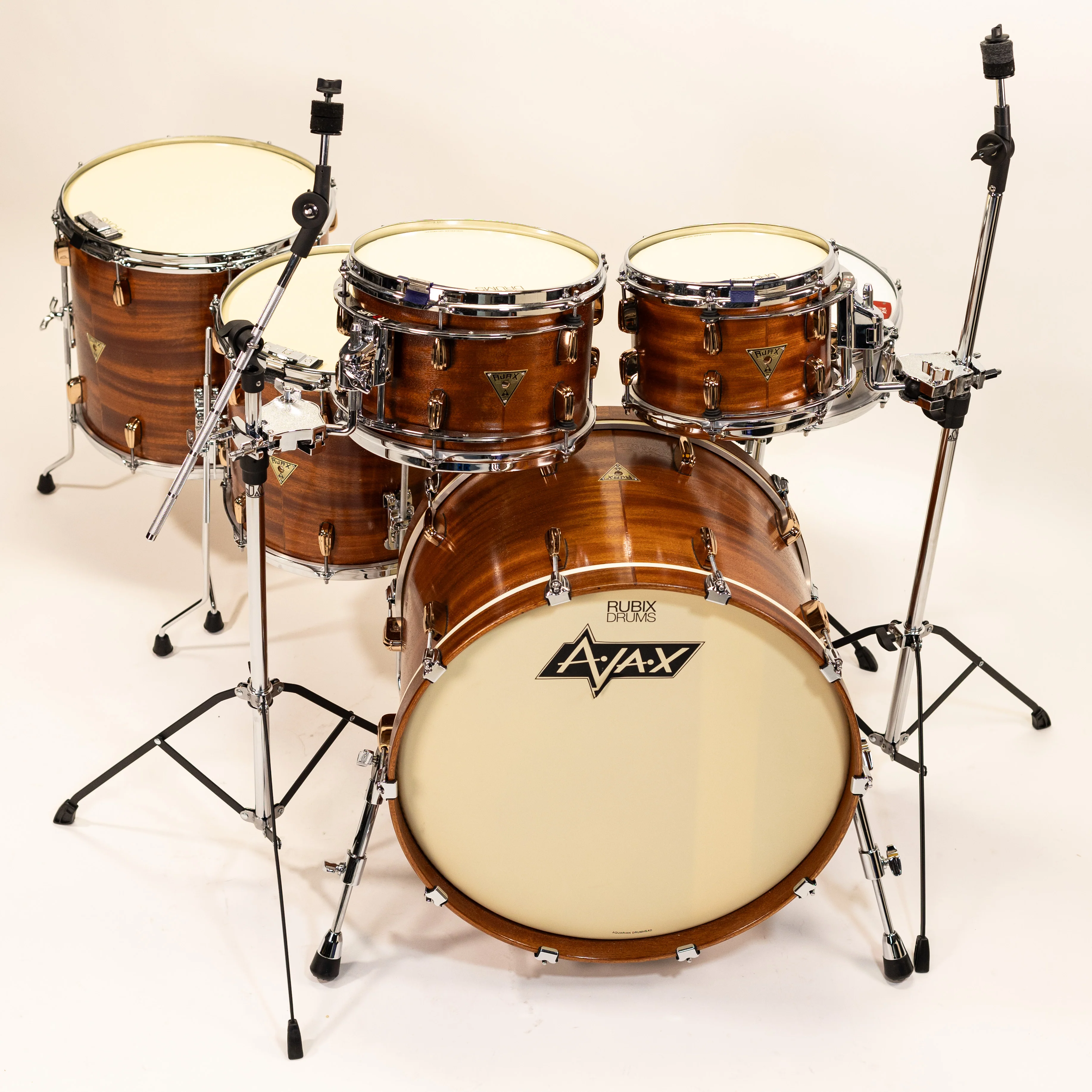 AJAX Drums Custom Mahogany Drum Kit. 10x8 12x8 14x14 16x16 22x14 - Image 5