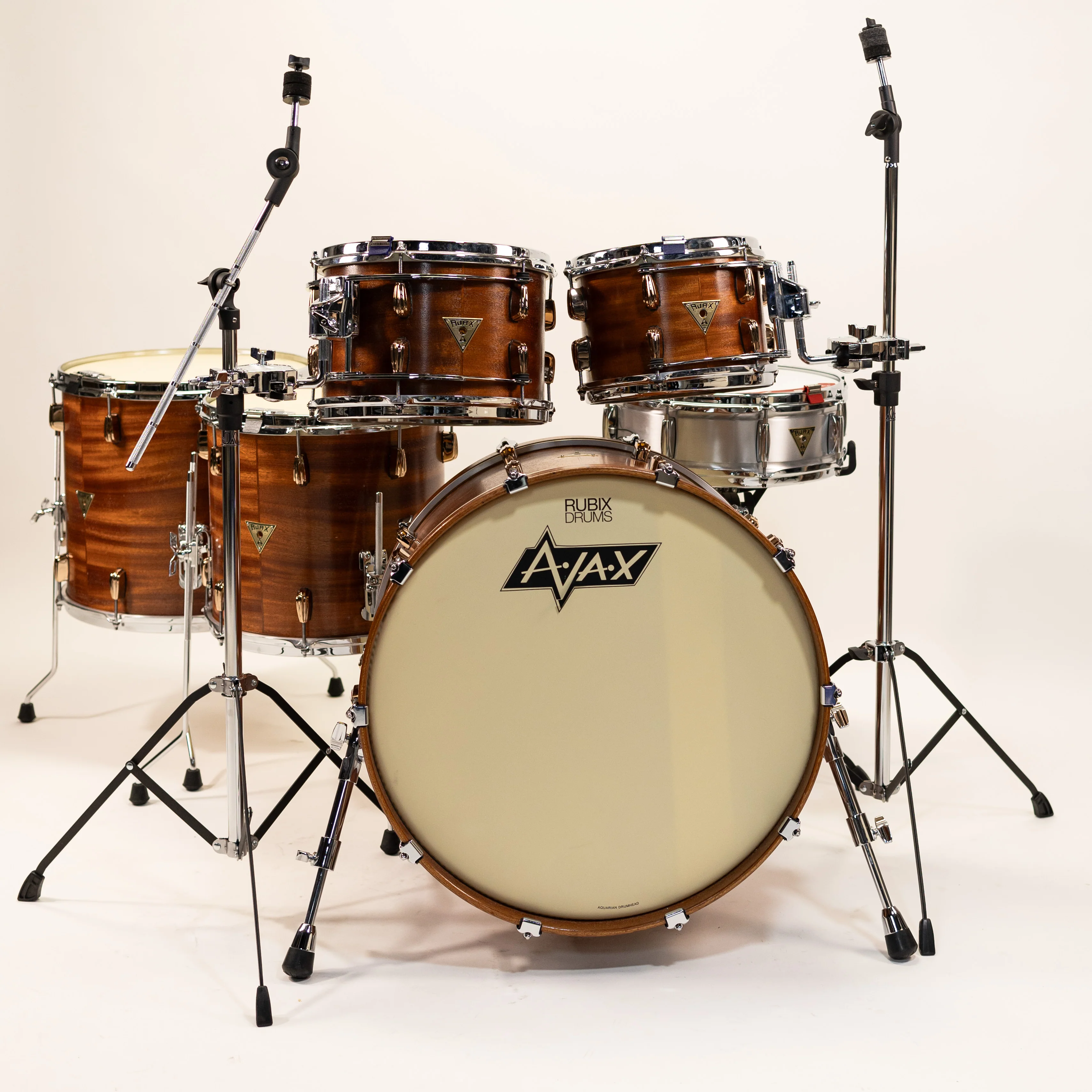 AJAX Drums Custom Mahogany Drum Kit. 10x8 12x8 14x14 16x16 22x14 - Image 6