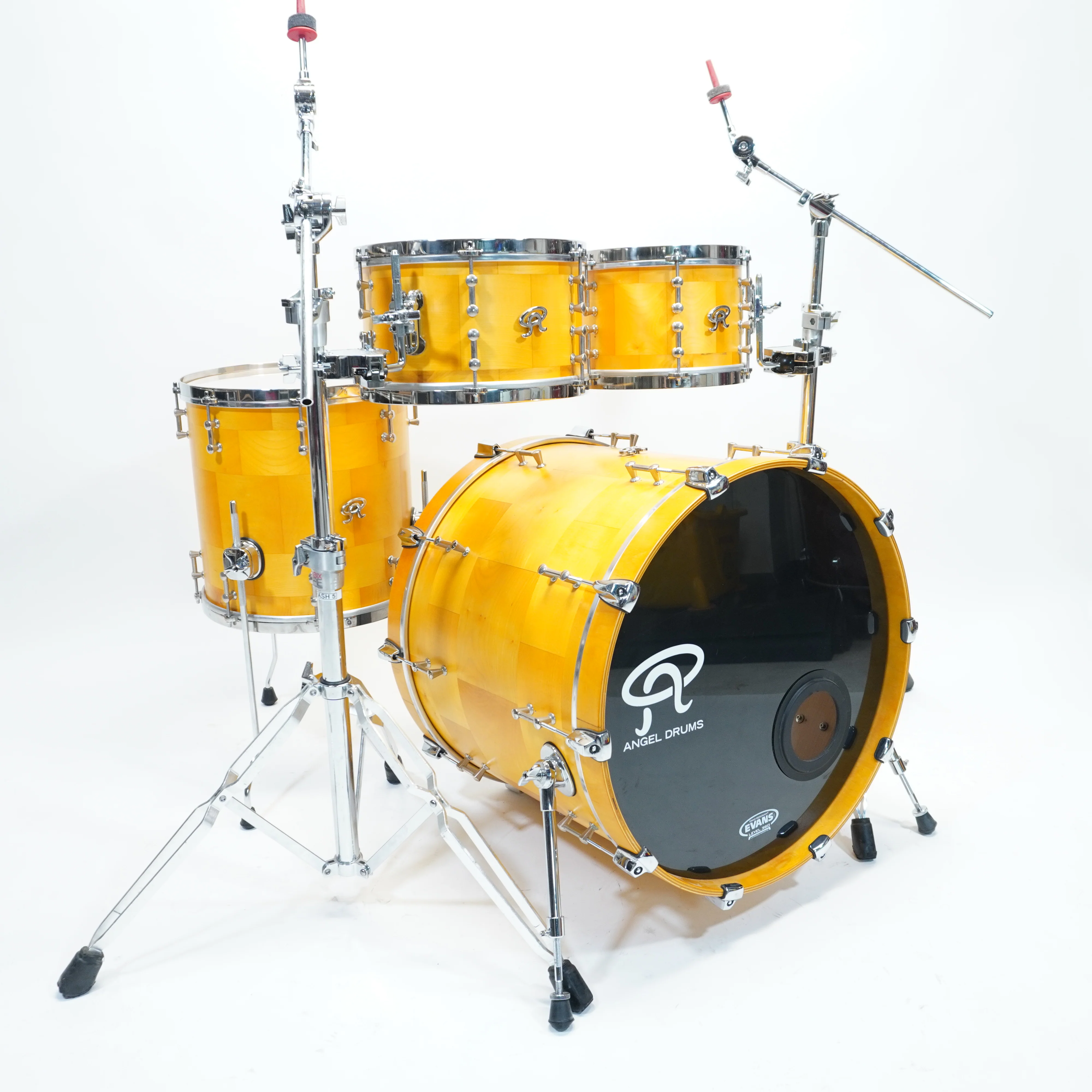 Angel Drums - Block Segmented Maple Drum Kit 22/10/12/14 - Image 3