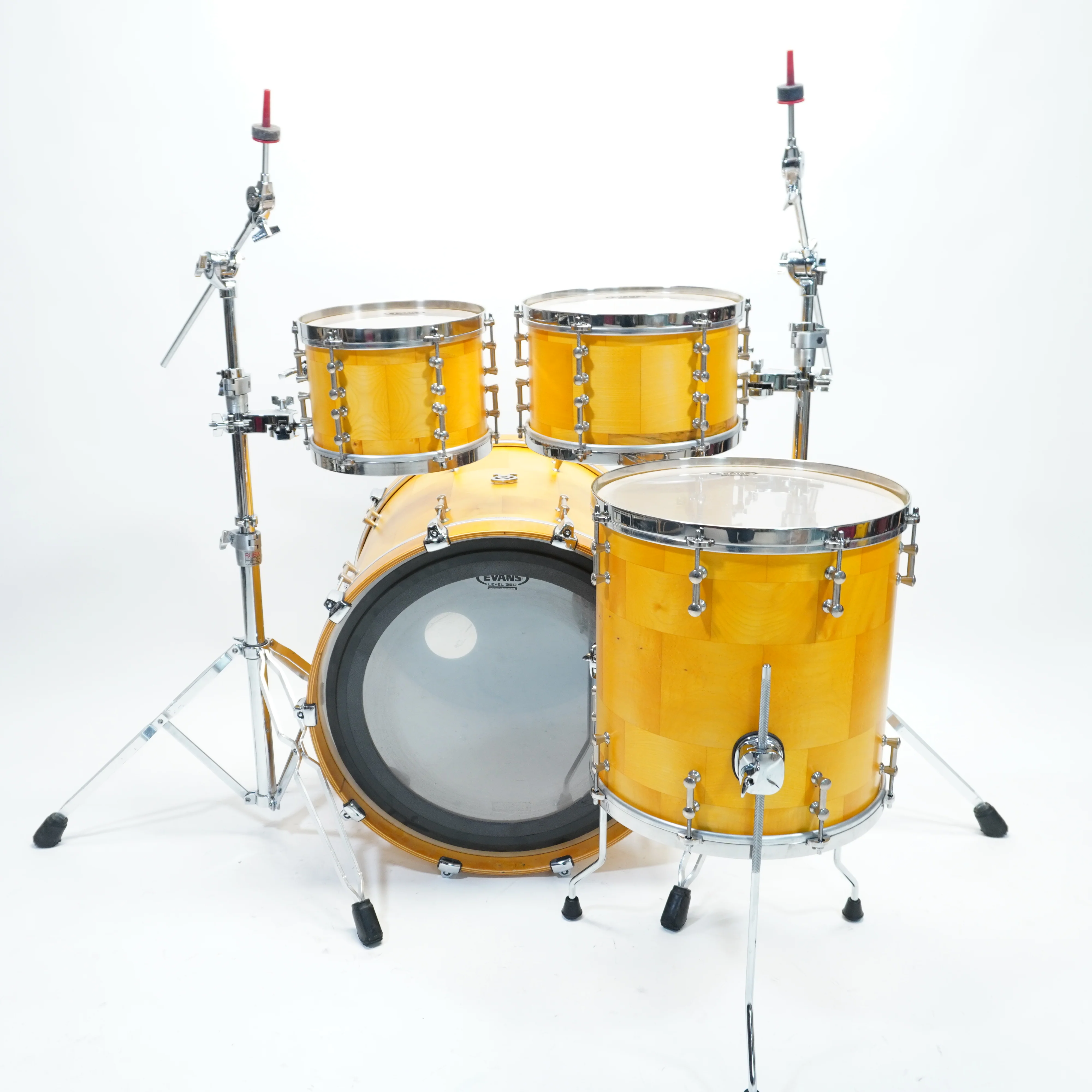 Angel Drums - Block Segmented Maple Drum Kit 22/10/12/14 - Image 5