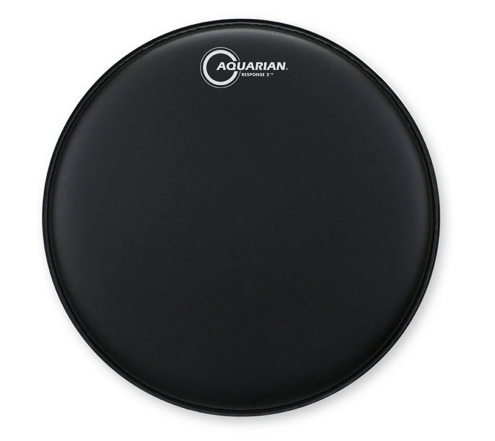 Aquarian Response 2 Coated Black Texture Drum Head - TCRSP2