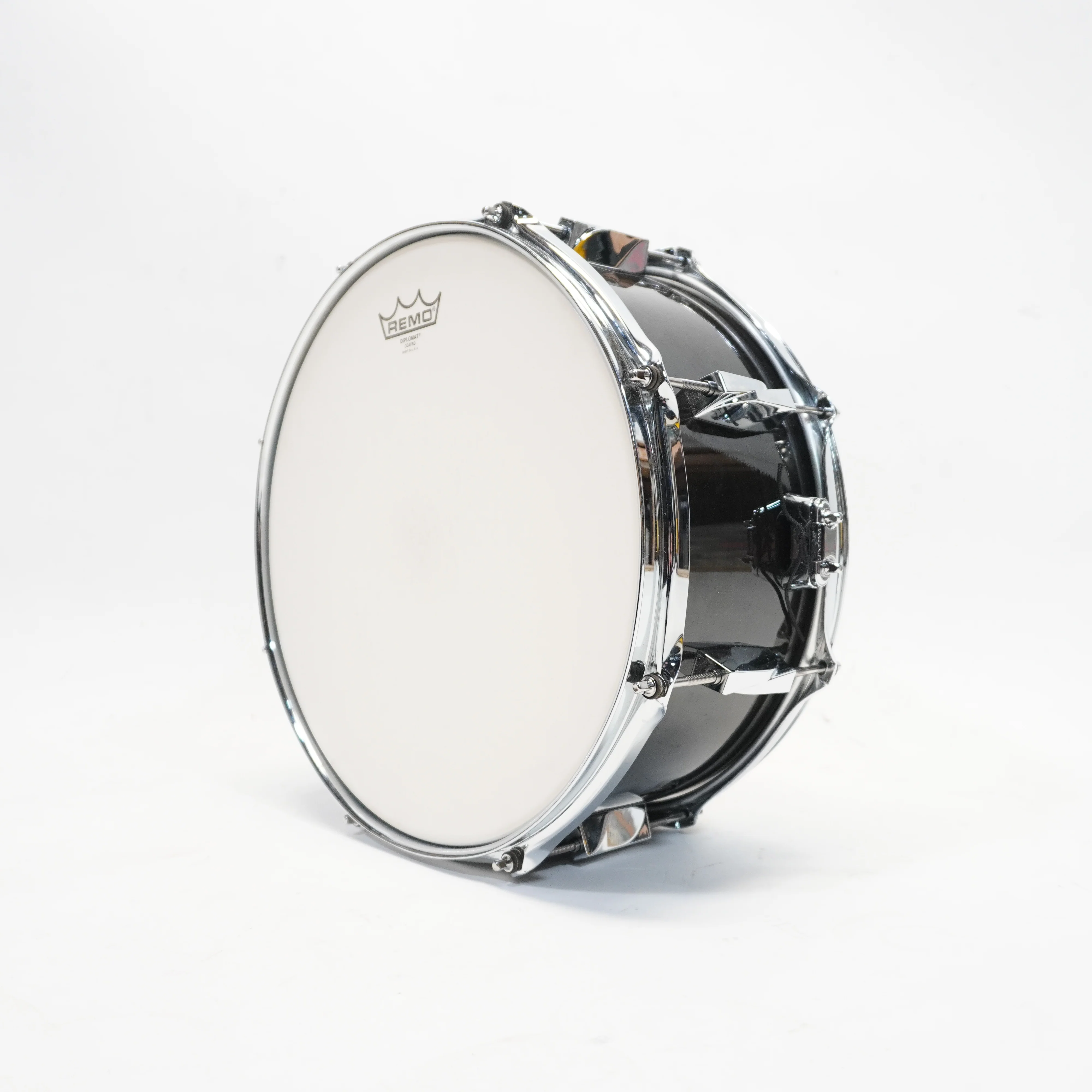 CANOPUS YAIBA 14x6.5 SNARE DRUM IN BLACK LACQUER - Image 6