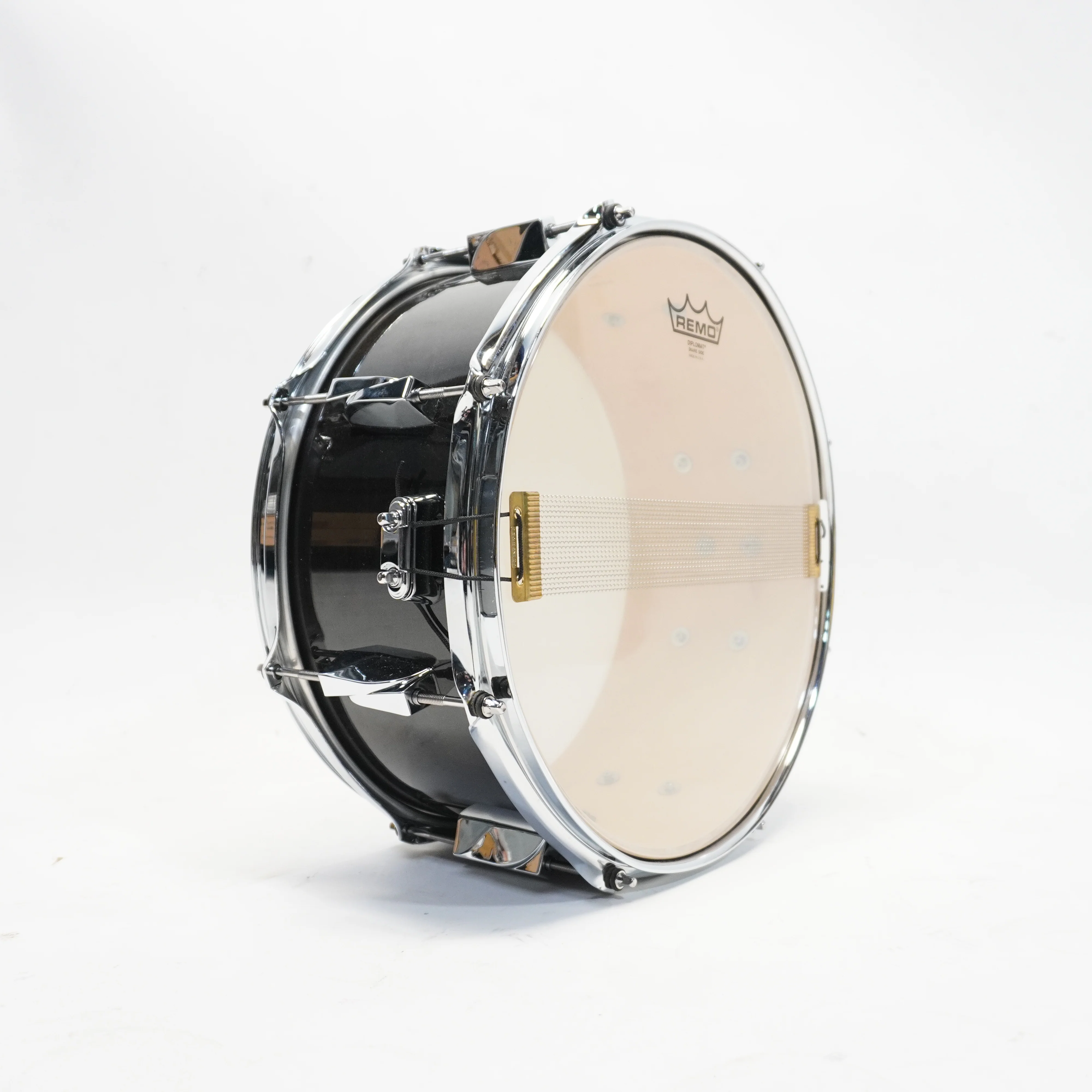 CANOPUS YAIBA 14x6.5 SNARE DRUM IN BLACK LACQUER - Image 8