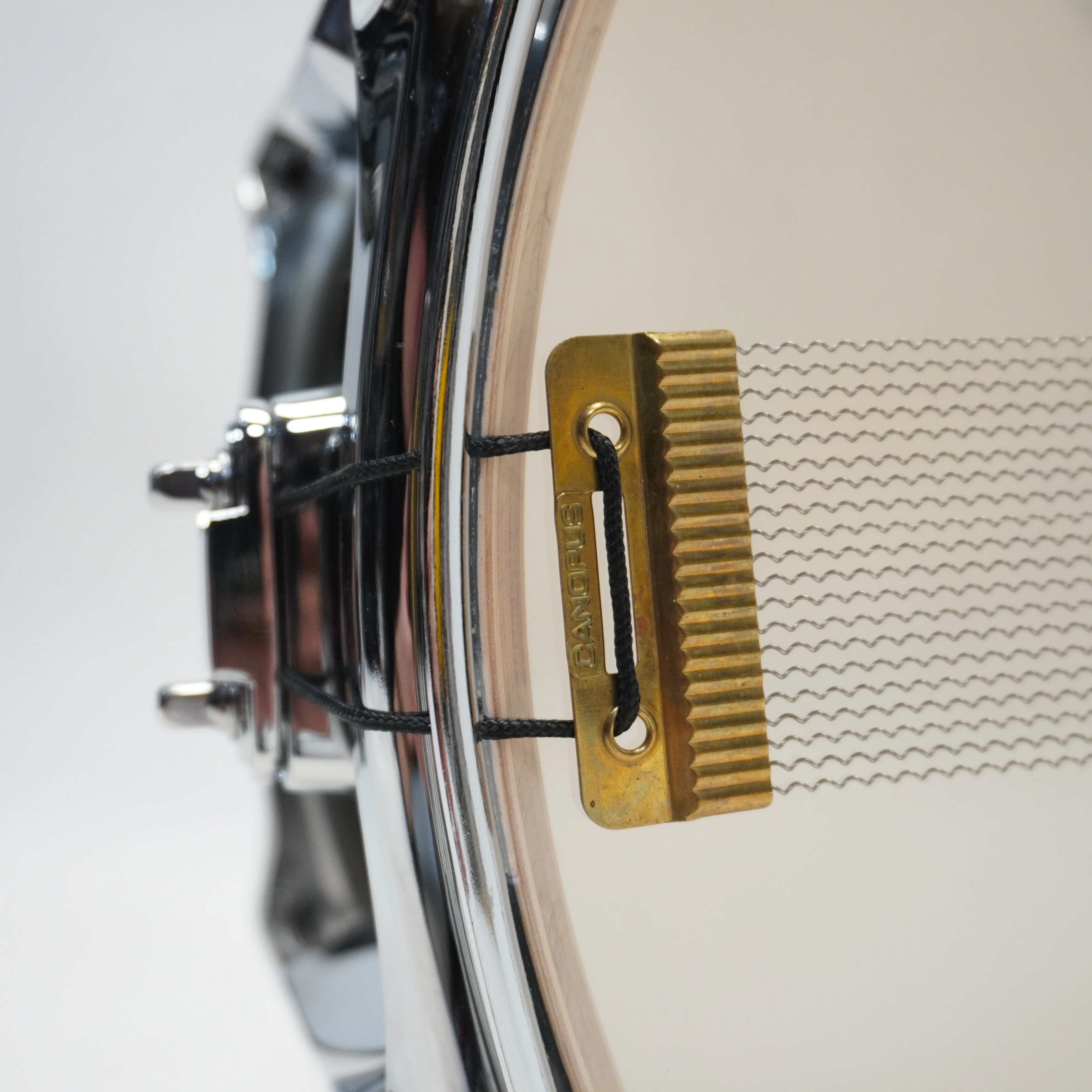 CANOPUS YAIBA 14x6.5 SNARE DRUM IN BLACK LACQUER - Image 9