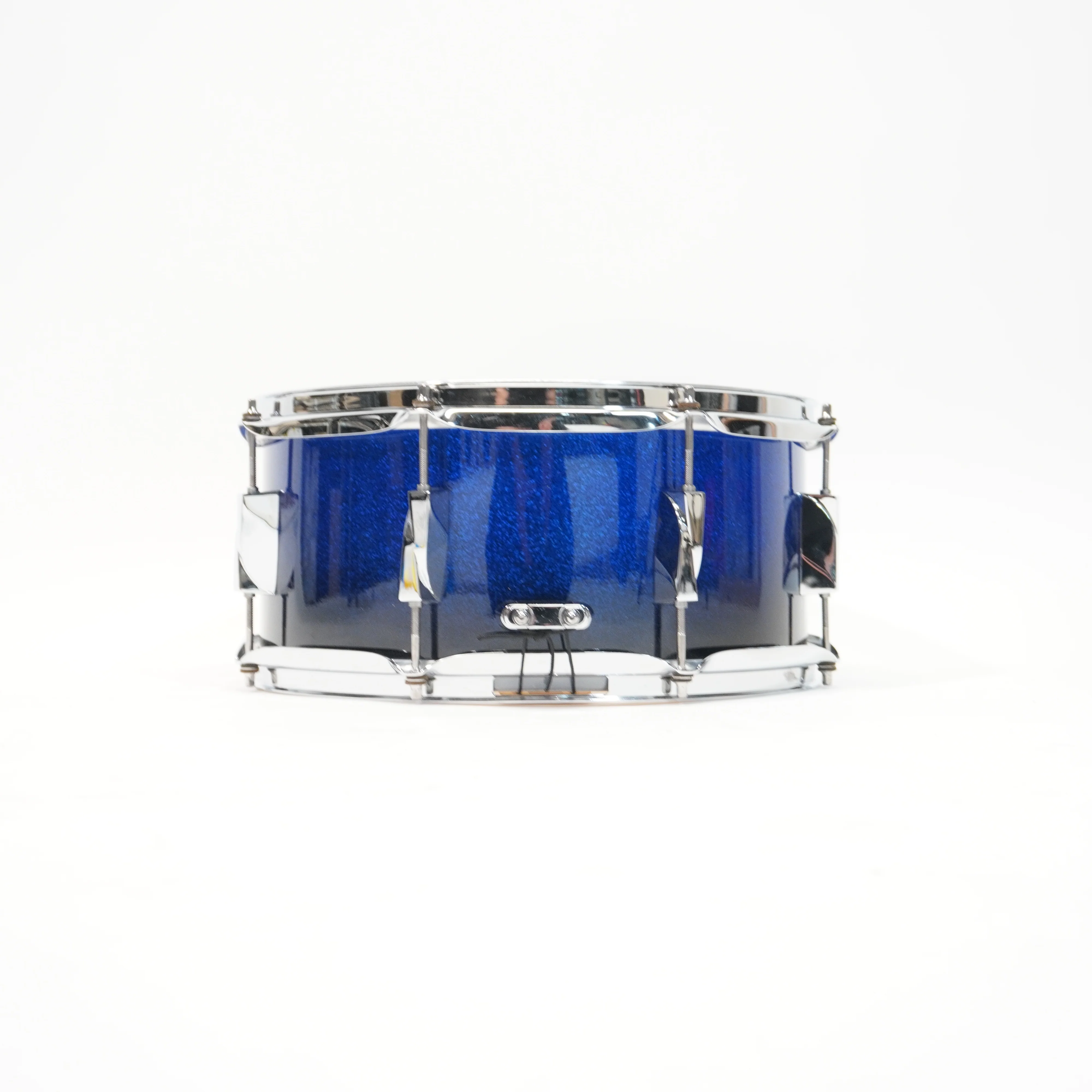 CANOPUS YAIBA 14x6.5 SNARE DRUM IN BLUE SPARKLE - Image 4