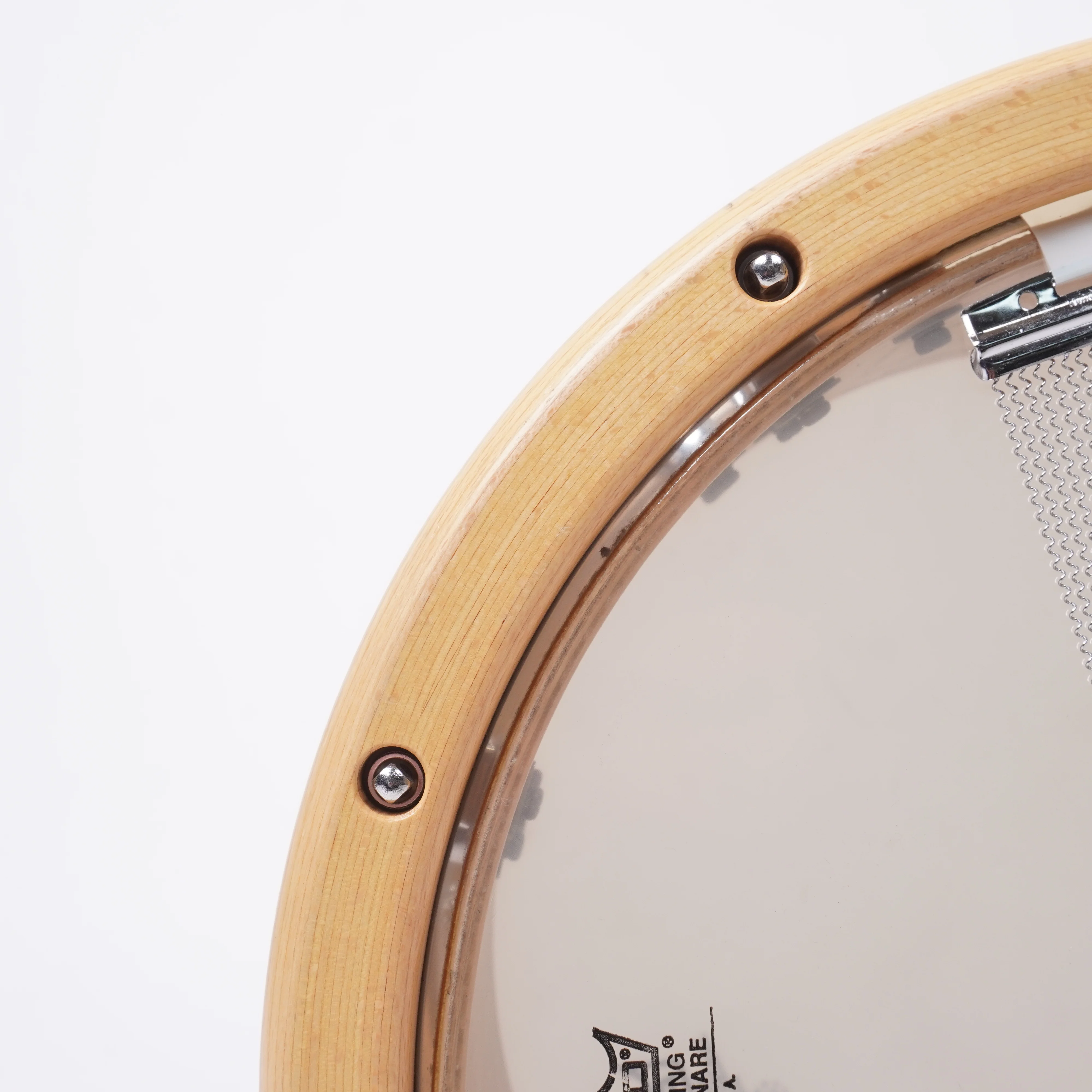CVL CUSTOM 13" WOOD HOOPS/WOOD SHELL SNARE DRUM - Image 11