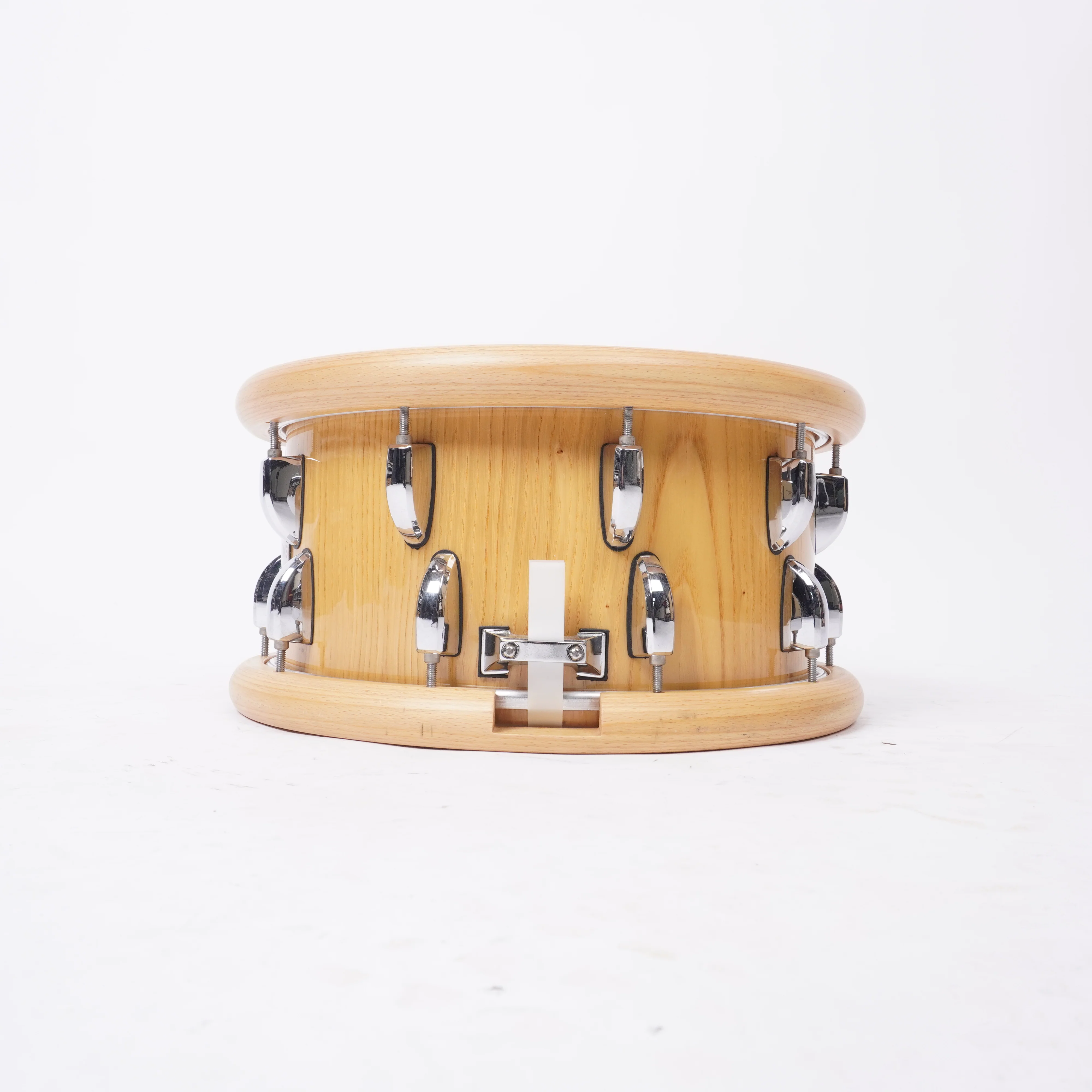 CVL CUSTOM 13" WOOD HOOPS/WOOD SHELL SNARE DRUM - Image 2