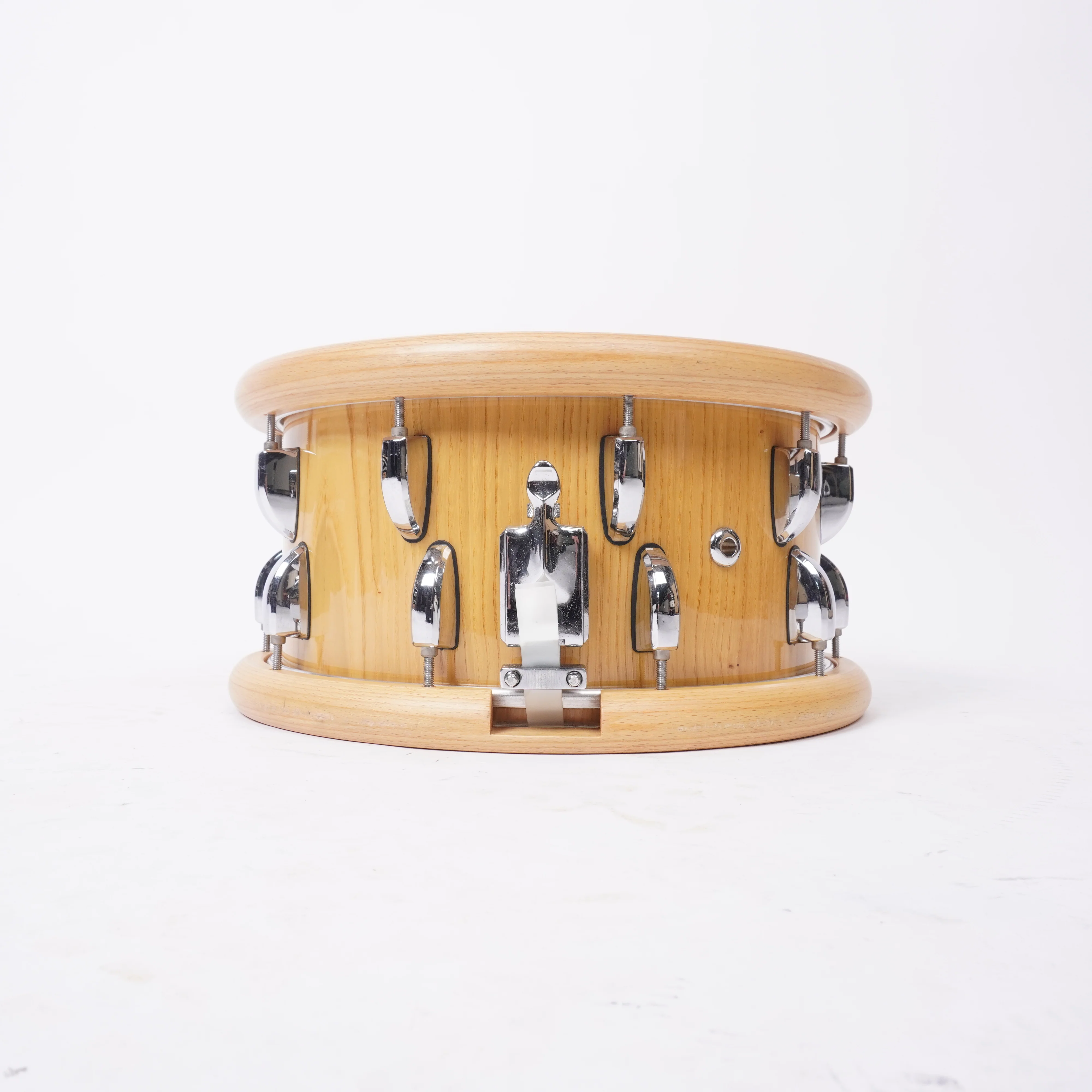 CVL CUSTOM 13" WOOD HOOPS/WOOD SHELL SNARE DRUM - Image 3
