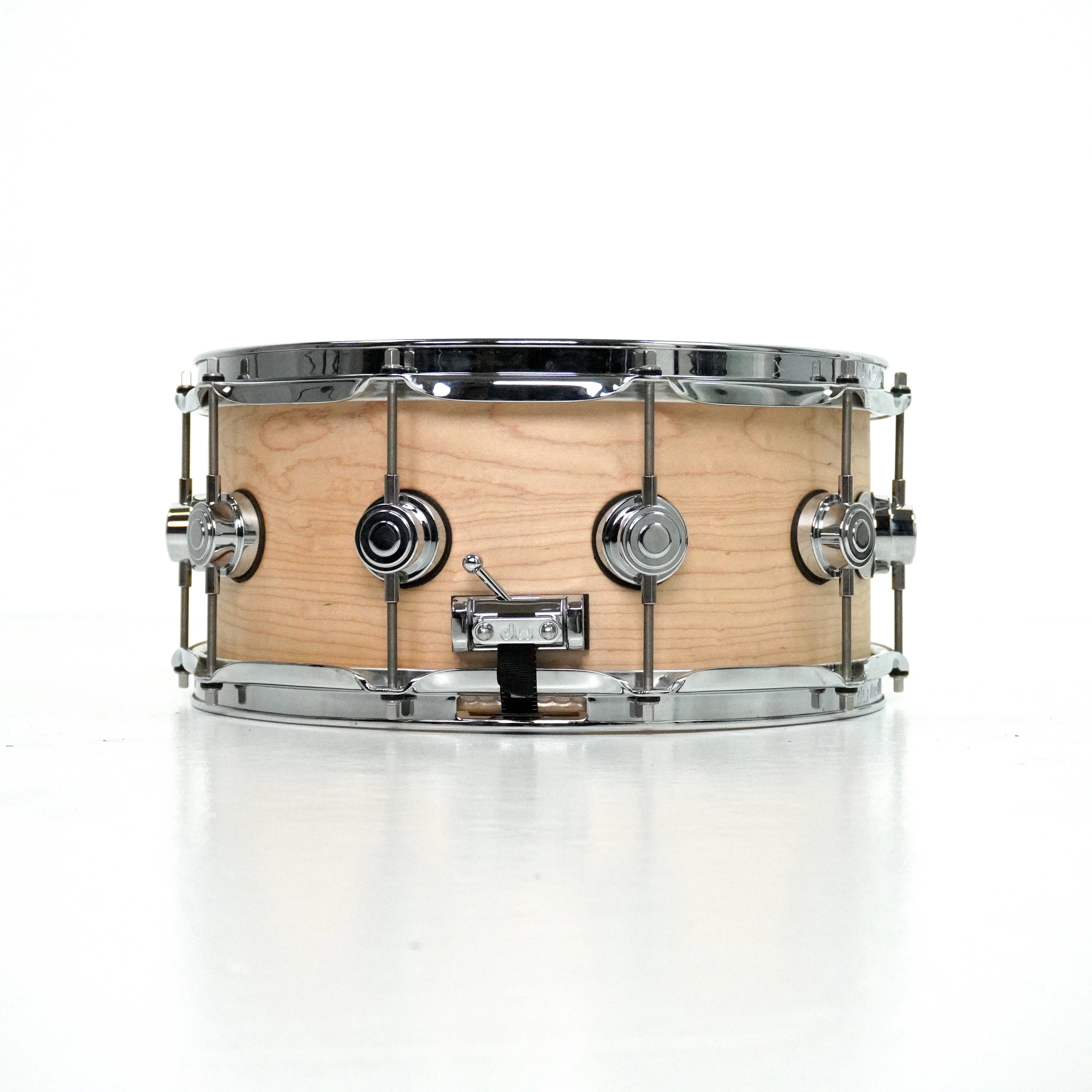 DW 14” X 6.5” Collectors Series Solid Maple Snare Drum in Natural Finish - Image 3