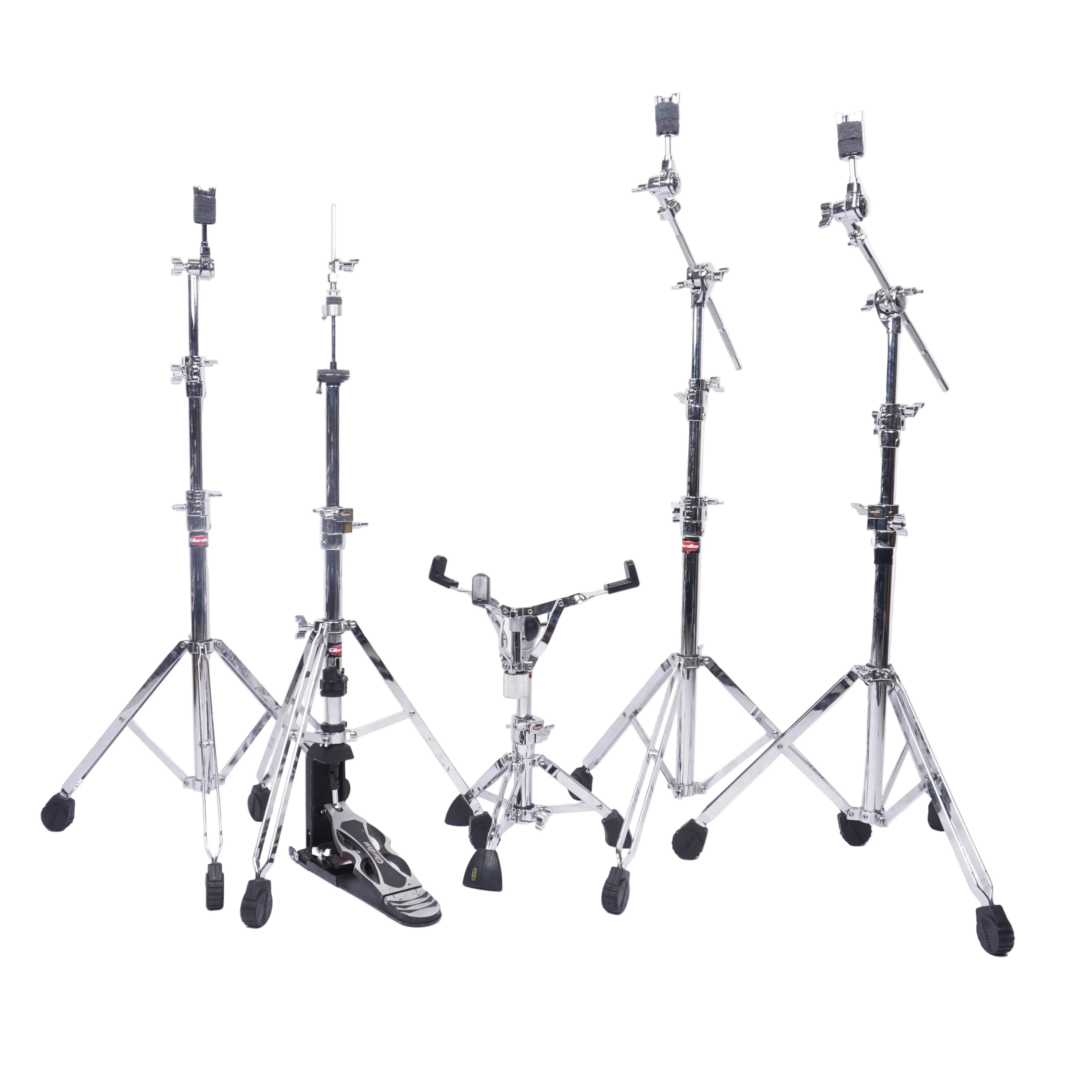 GIBRALTAR HEAVY DUTY HARDWARE SET INCL HARDCASE STANDS CASE