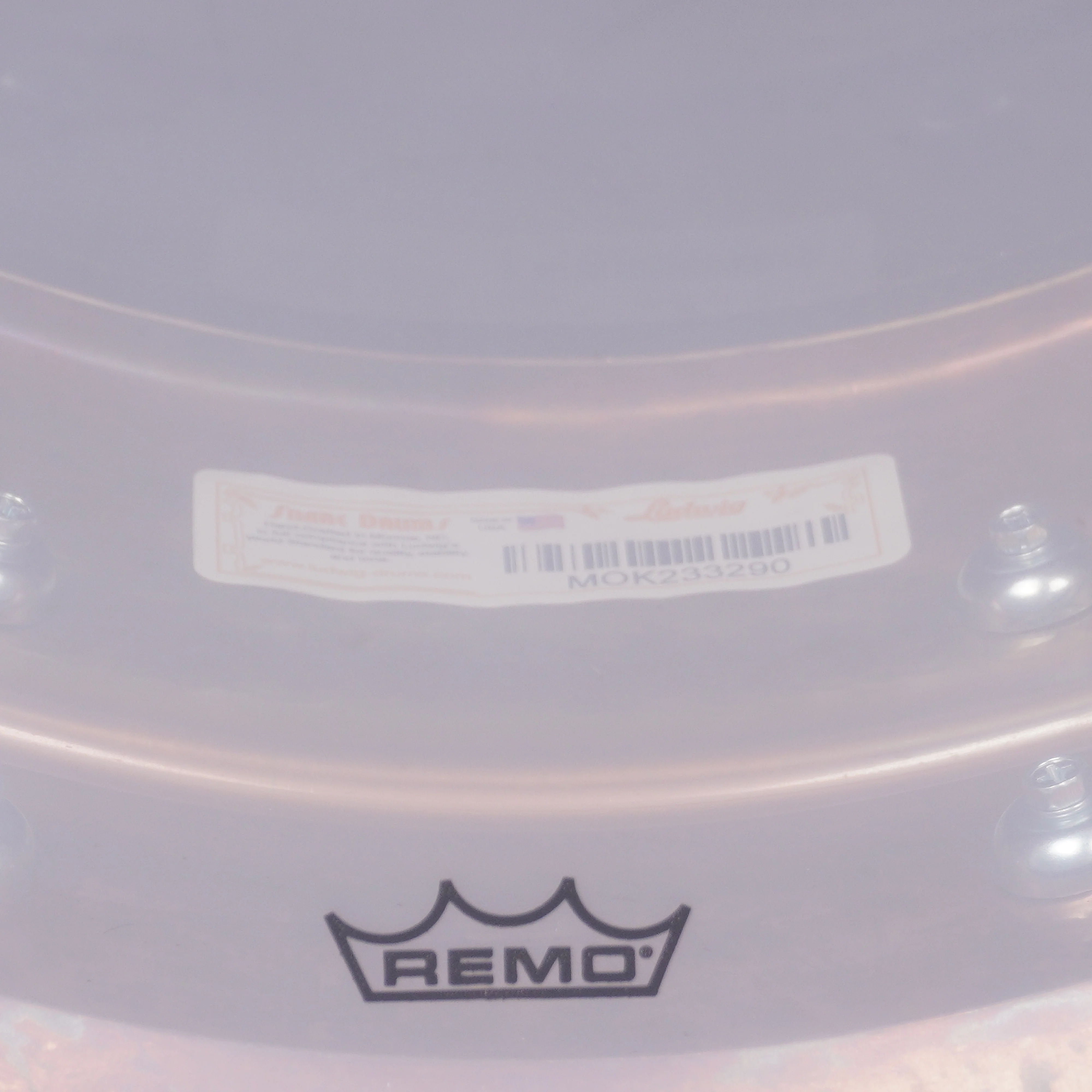 Ludwig 14x6.5" Hammered Copper Snare Black Hardware - Image 11