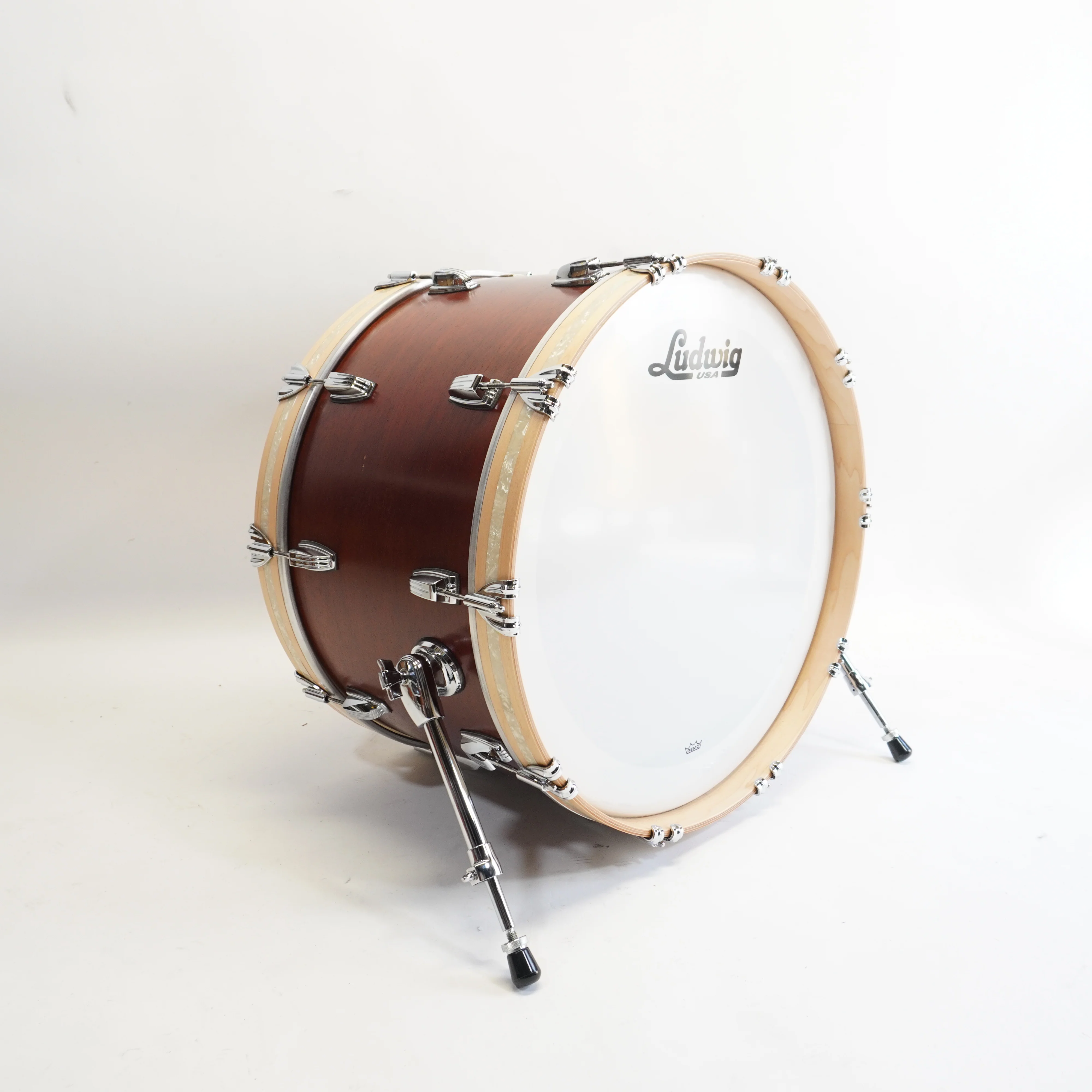 LUDWIG LEGACY 24" BASS DRUM IN NATURAL MAHOGANY - Image 2