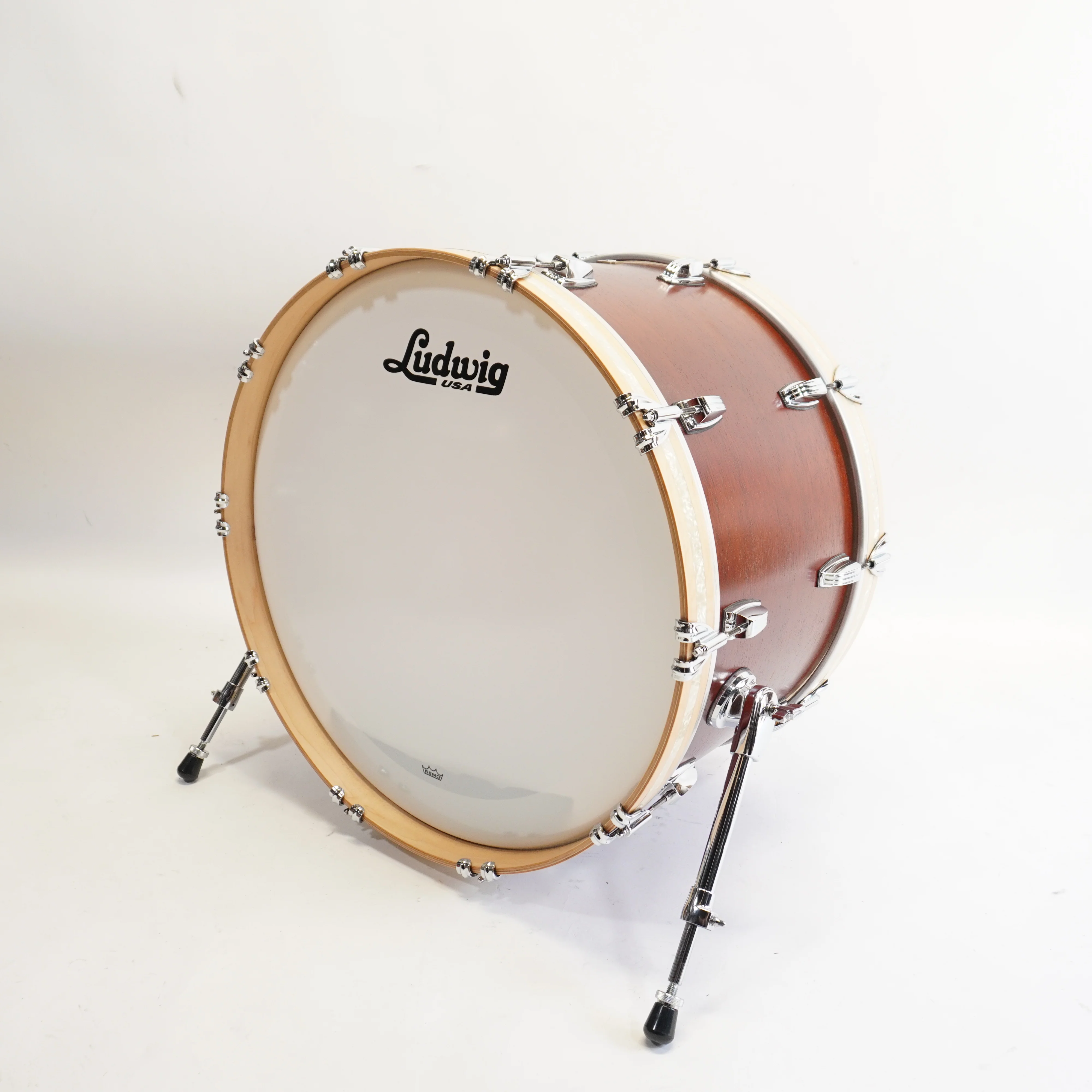 LUDWIG LEGACY 24" BASS DRUM IN NATURAL MAHOGANY - Image 3