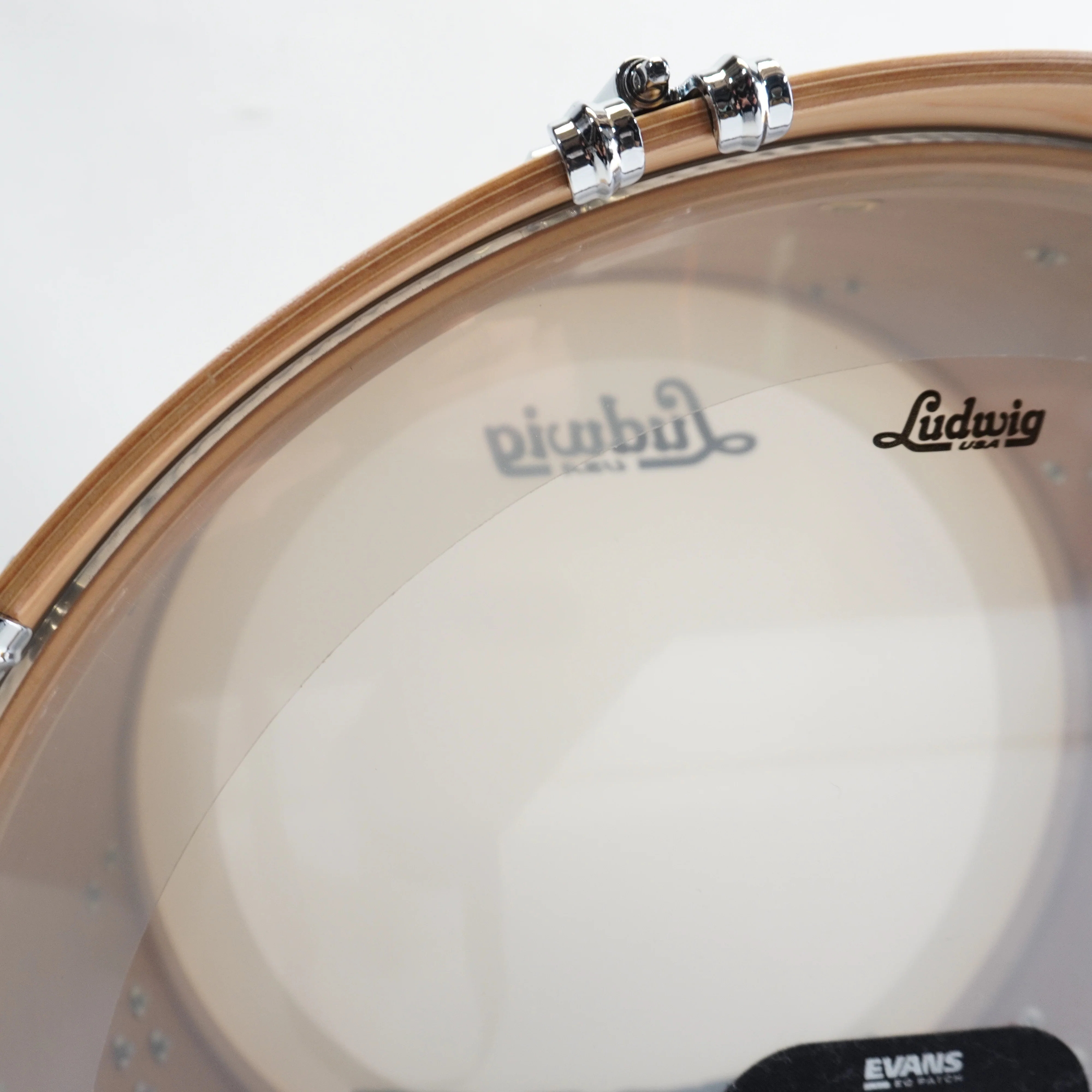LUDWIG LEGACY 24" BASS DRUM IN NATURAL MAHOGANY - Image 7