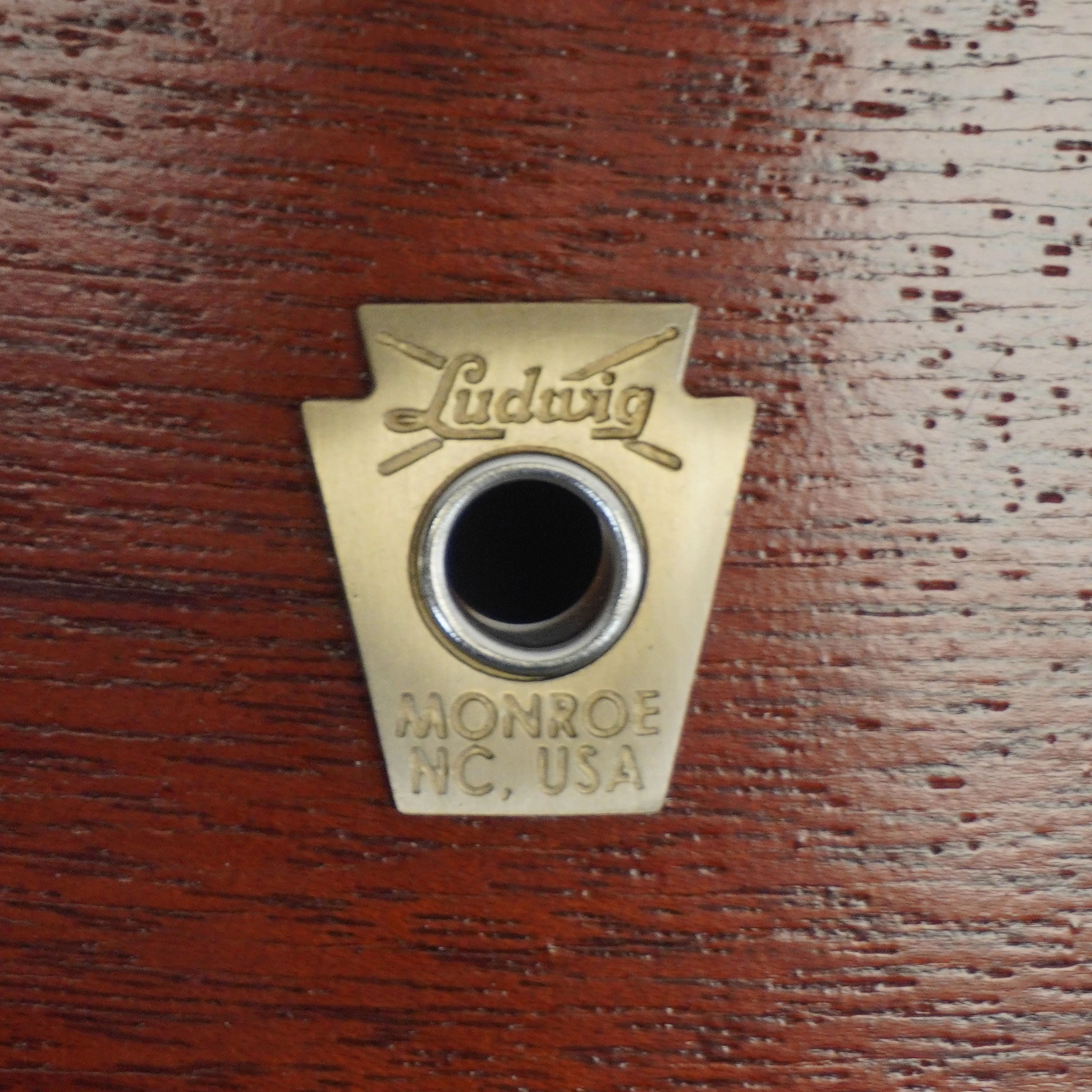 LUDWIG LEGACY 24" BASS DRUM IN NATURAL MAHOGANY - Image 9