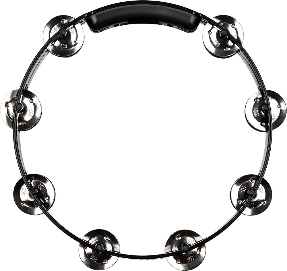 Meinl 2 Row Tour Tambourine, Steel Jingles, Black - Image 2