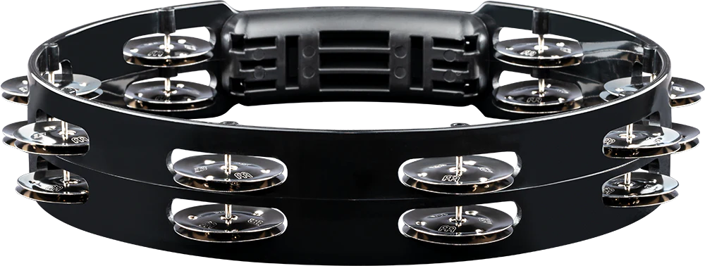 Meinl 2 Row Tour Tambourine, Steel Jingles, Black - Image 3