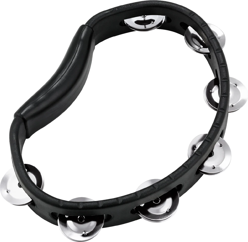 Meinl Headliner Series Black Handheld ABS Tambourine (1 Row) - HTBK