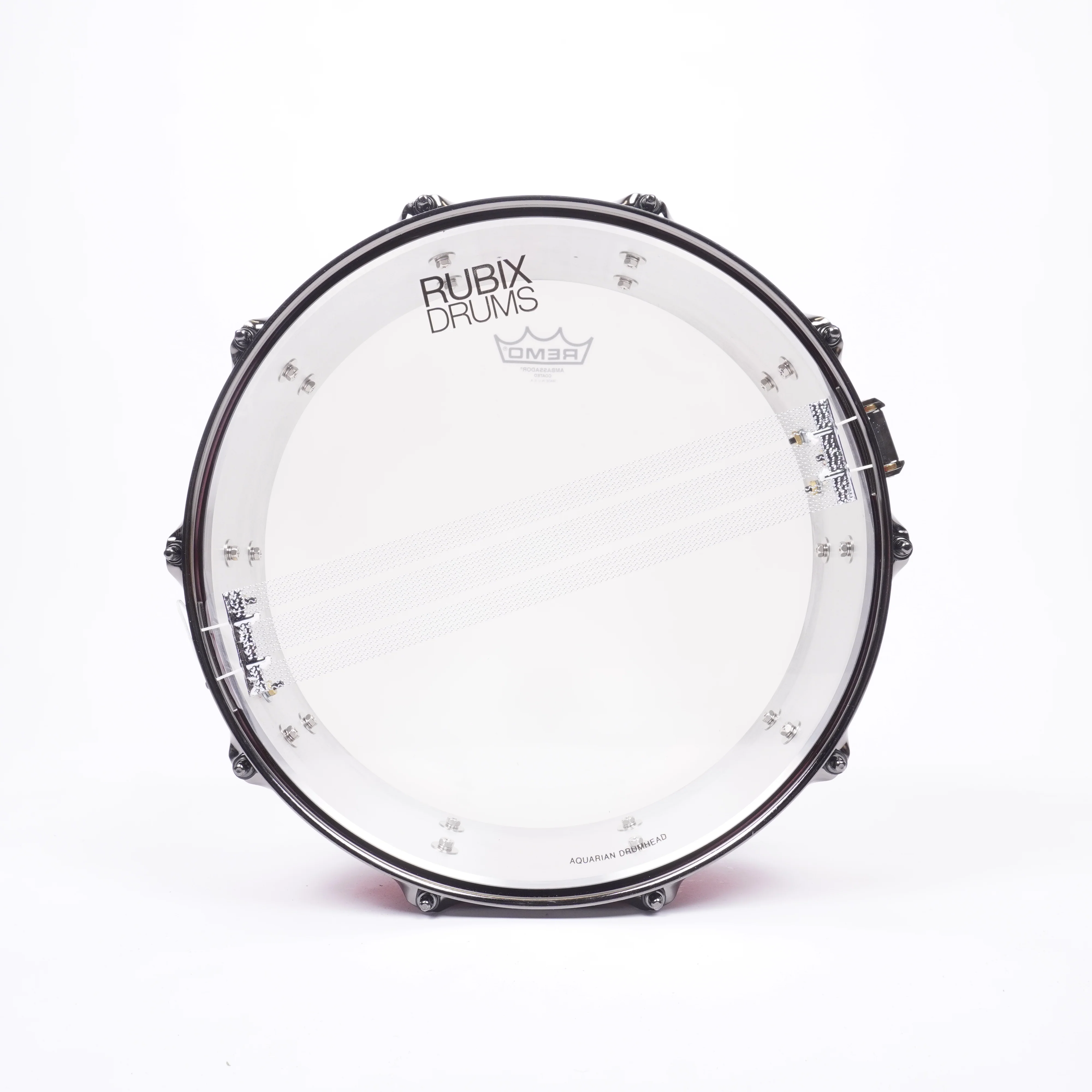 Noble & Cooley Alloy Classic Painted Snare Drum 14"x 4.75" Fire Engine Red w/Black Hw - Image 6