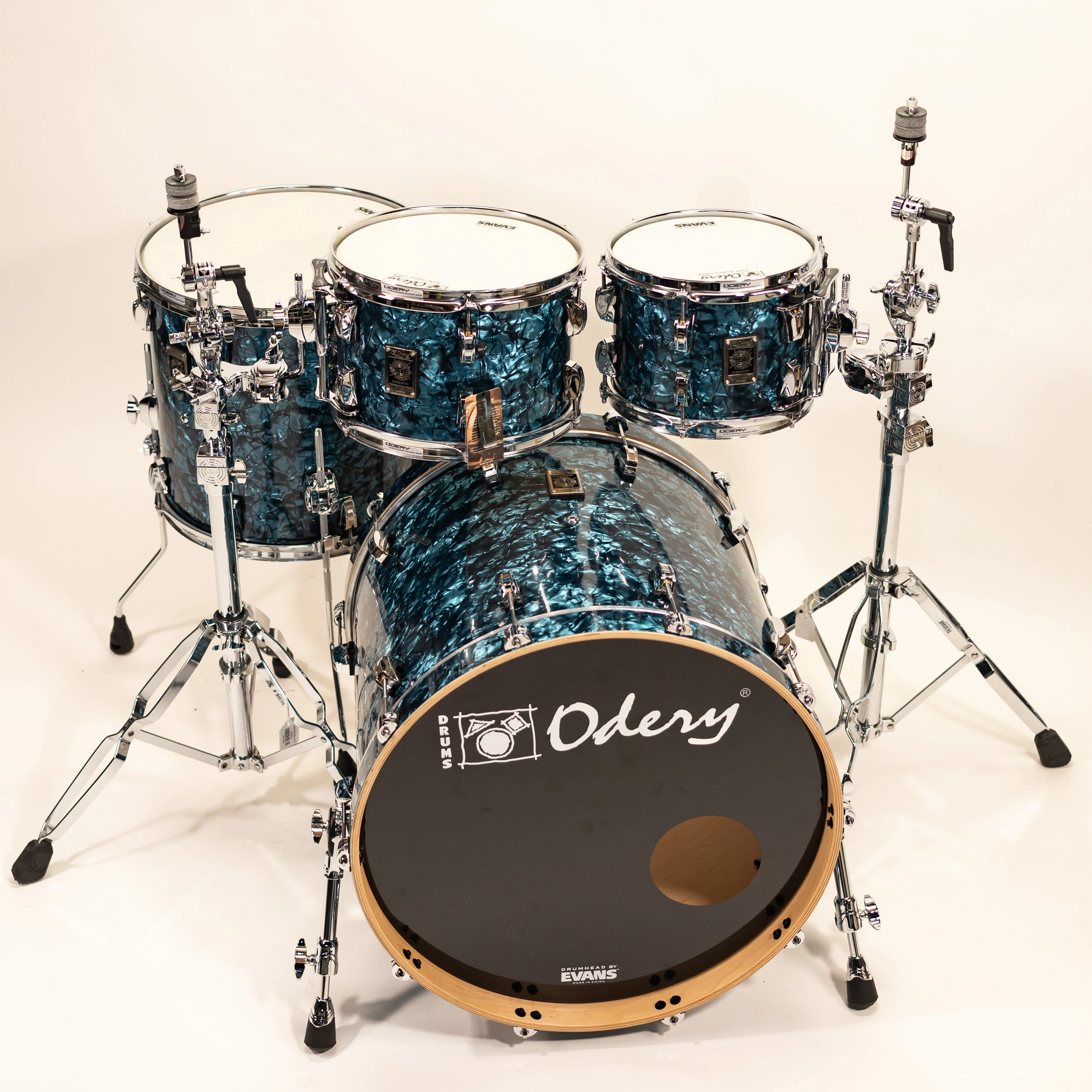 Odery Eydentity Series 4-piece shell set- "Blue Cave" wrap finish - Image 6