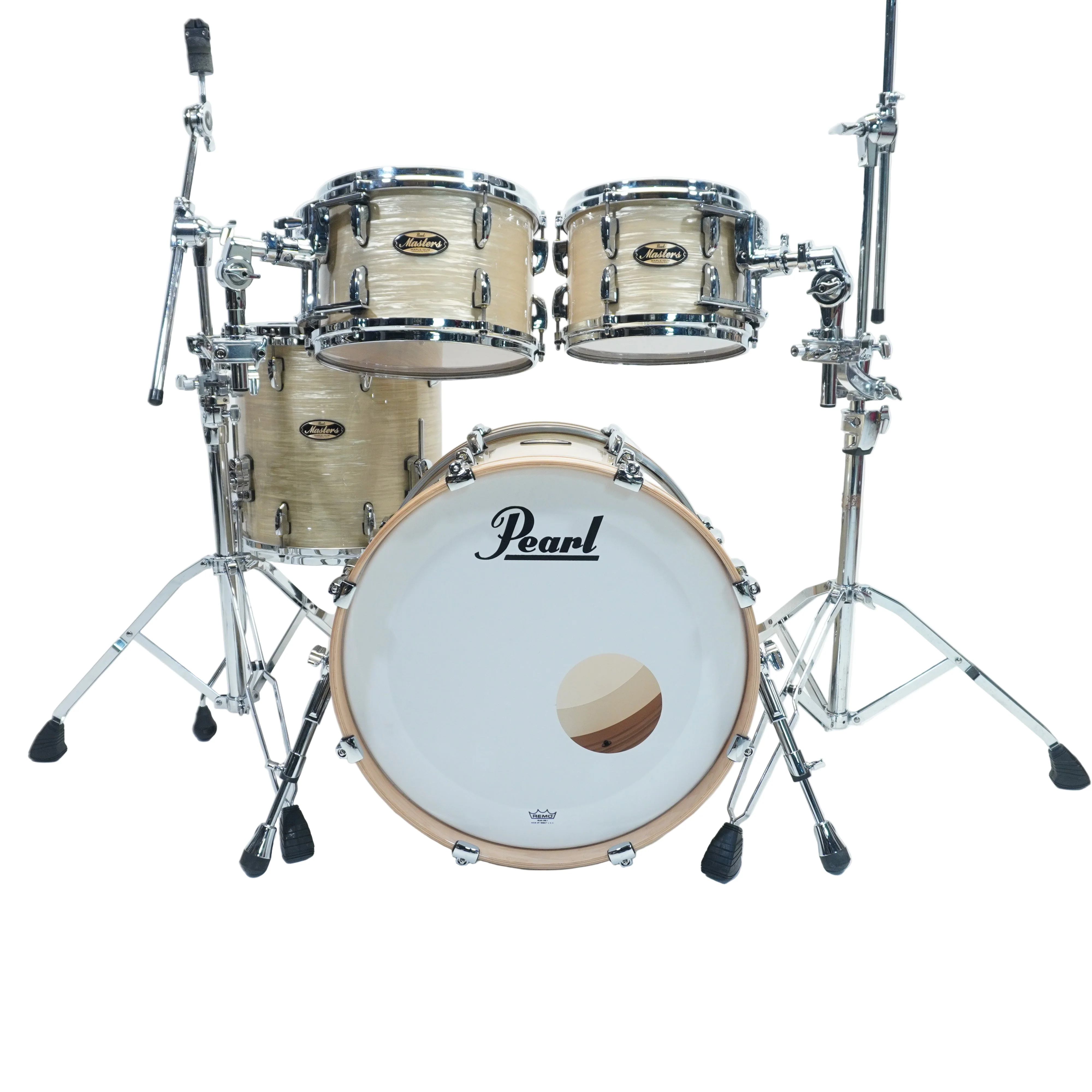Pearl Masters MMG 4-PC 20",10",12",14"ft Platinum Gold Oyster drum kit