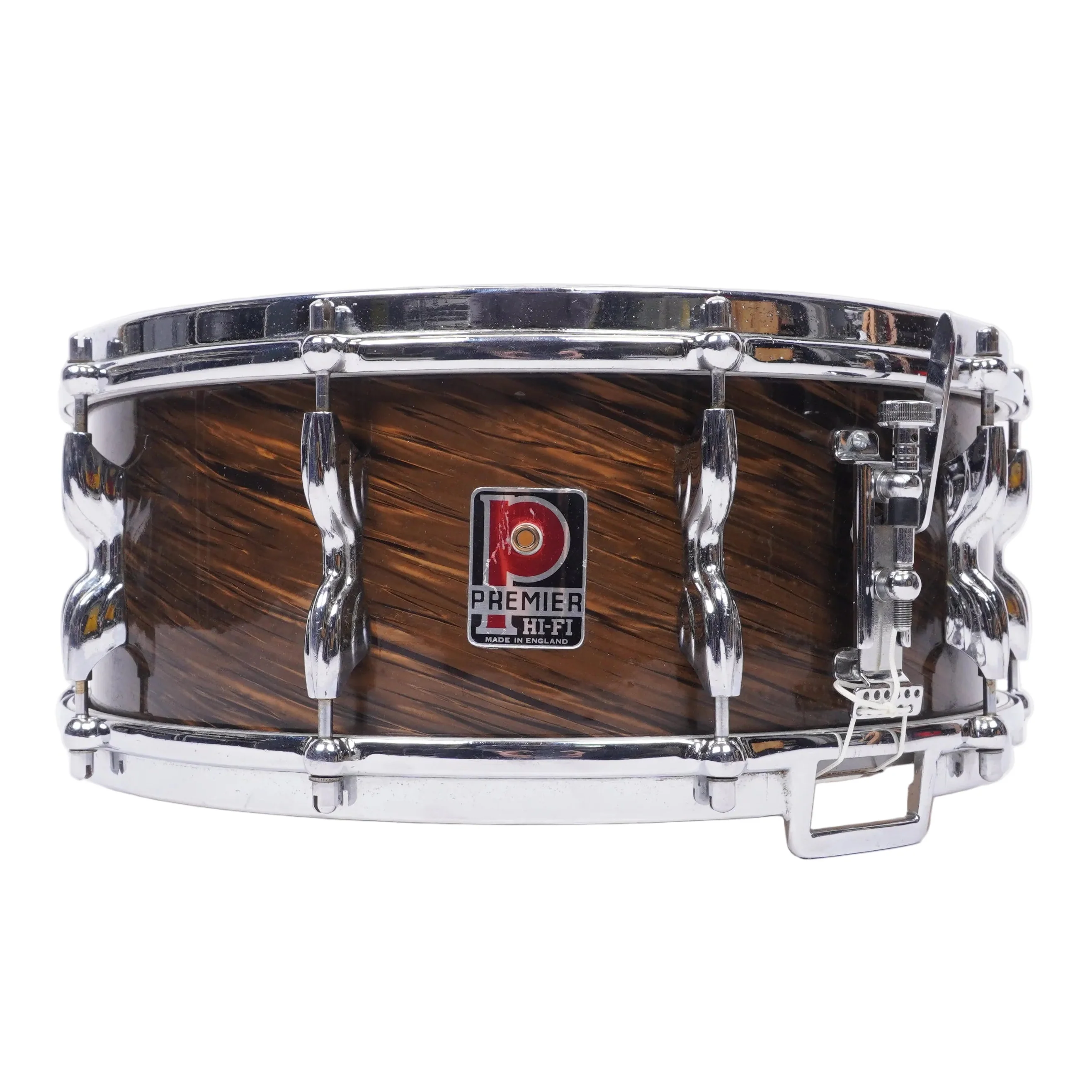 Premier Royal Ace Hi-Fi Snare 14x5.5 Late 1950s Birch w/ Beech Re-Rings – Duroplast – Collector Grade
