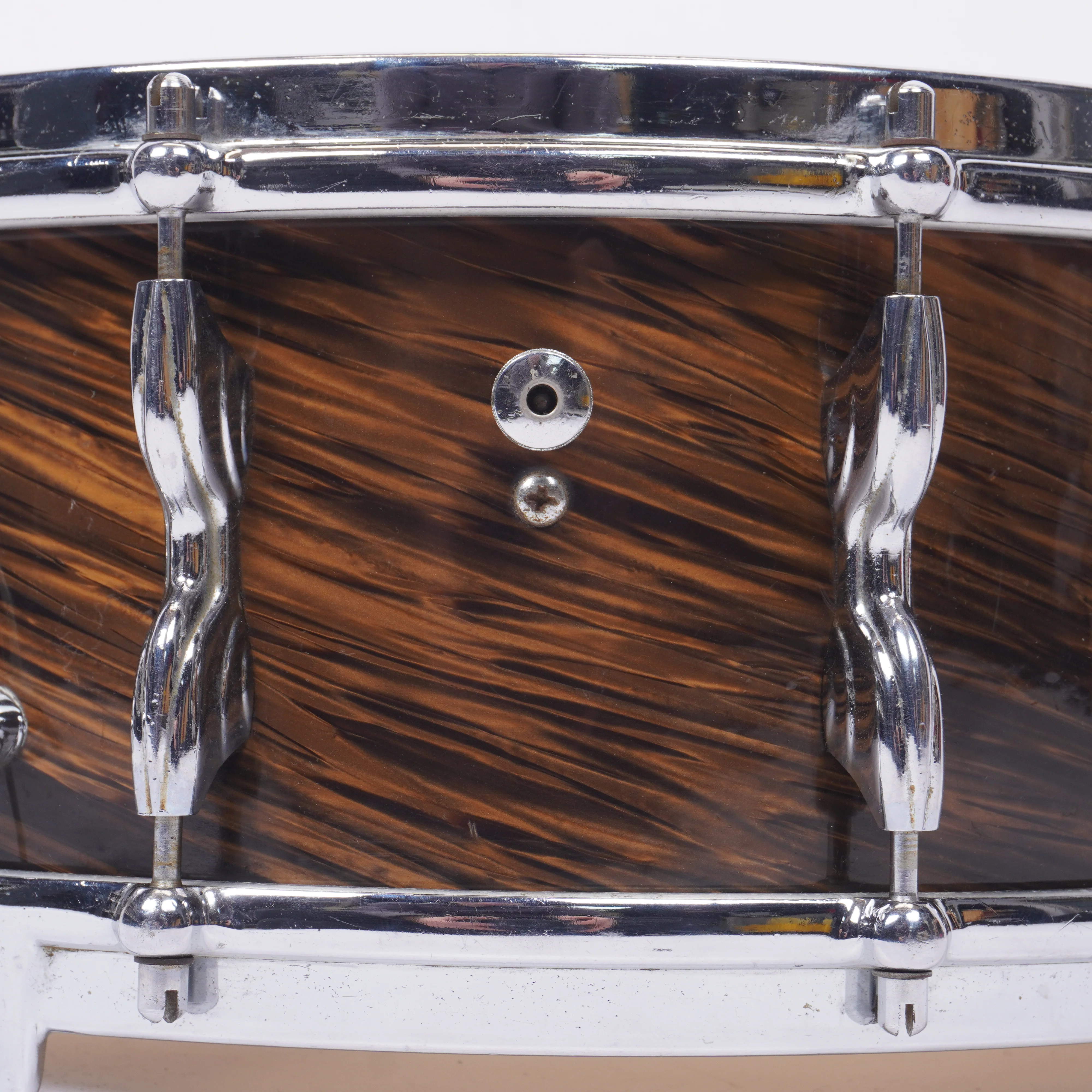Premier Royal Ace Hi-Fi Snare 14x5.5 Late 1950s Birch w/ Beech Re-Rings – Duroplast – Collector Grade - Image 10