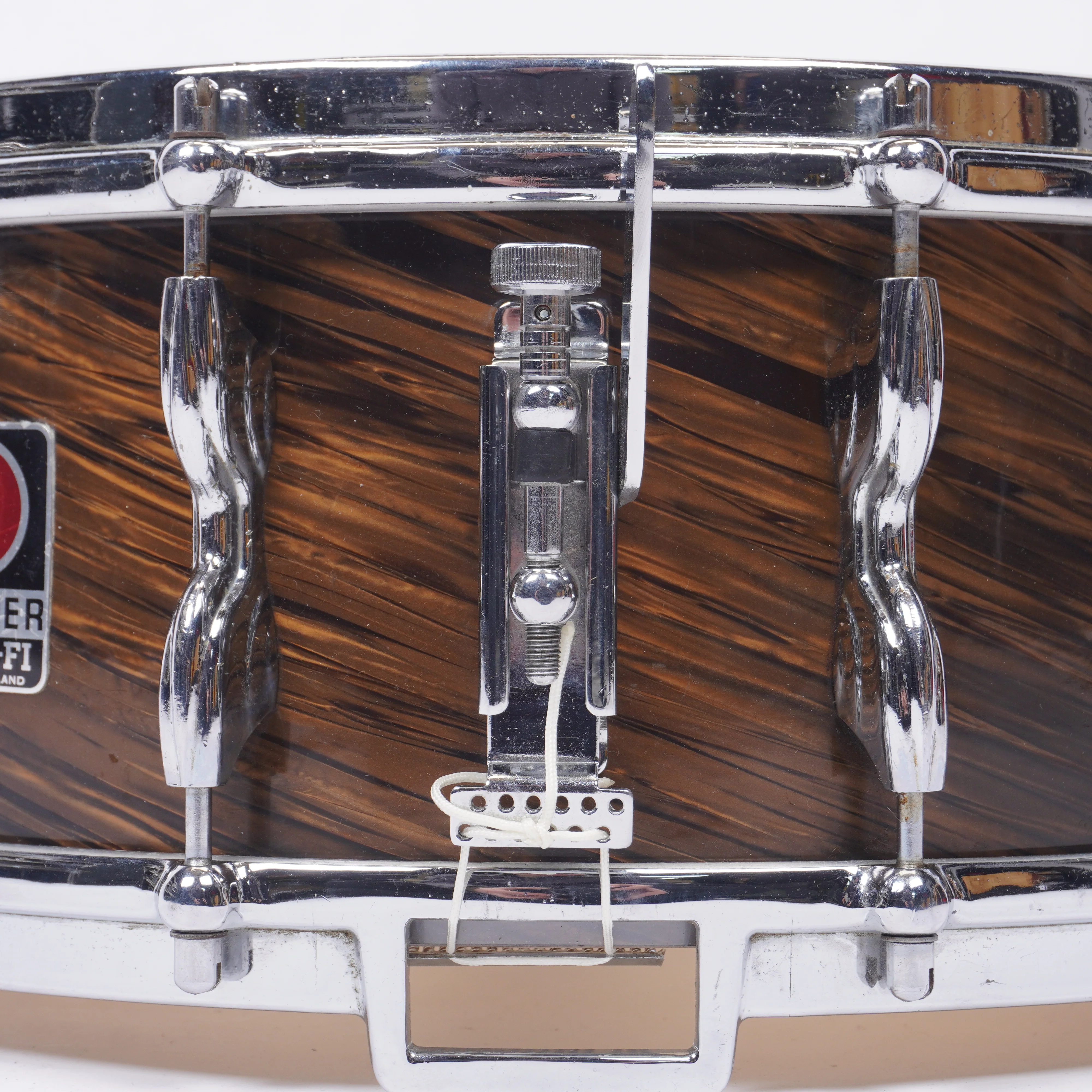 Premier Royal Ace Hi-Fi Snare 14x5.5 Late 1950s Birch w/ Beech Re-Rings – Duroplast – Collector Grade - Image 8