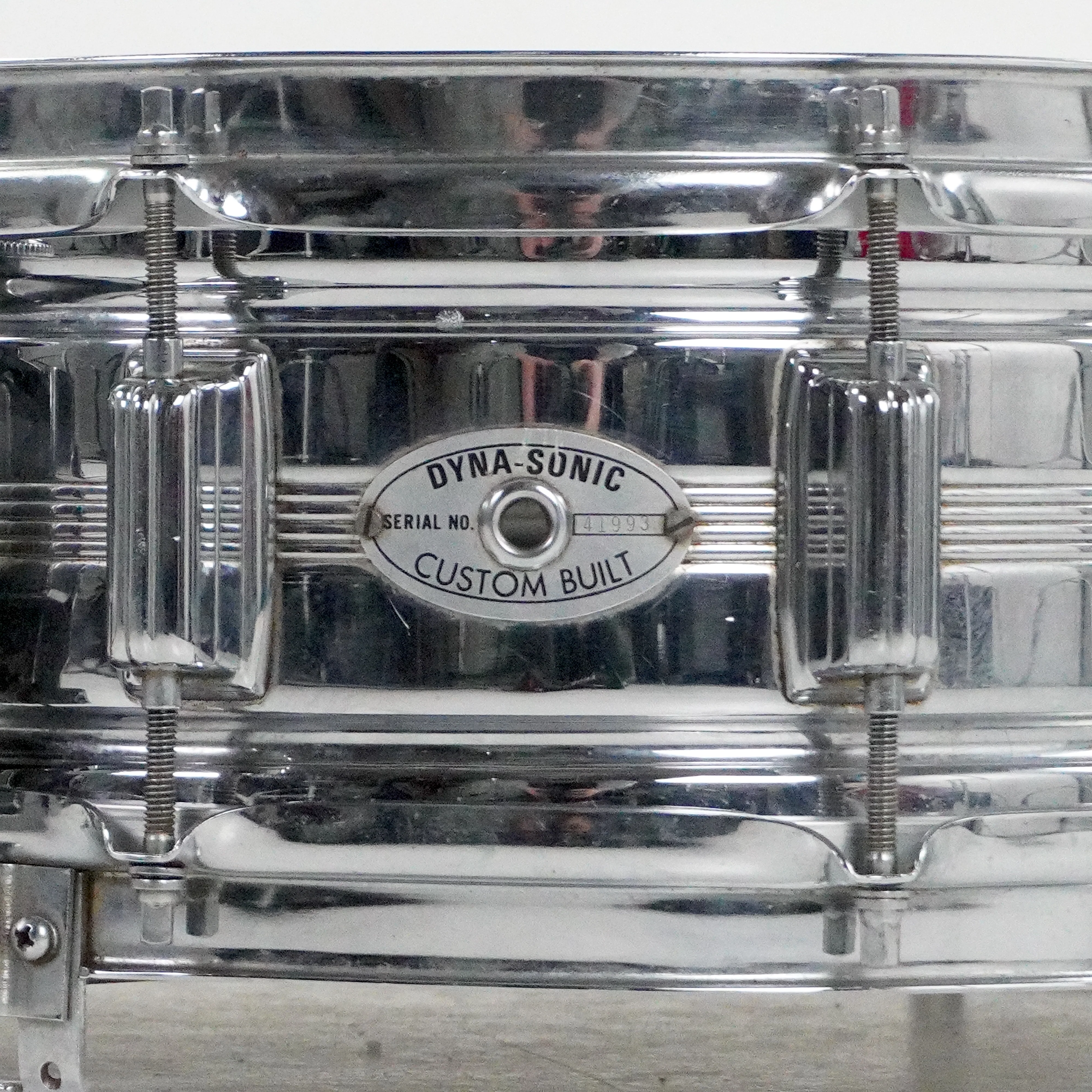 Rogers “5-Line” 14” x 5” Dyna-Sonic Brass Snare Drum - Image 2