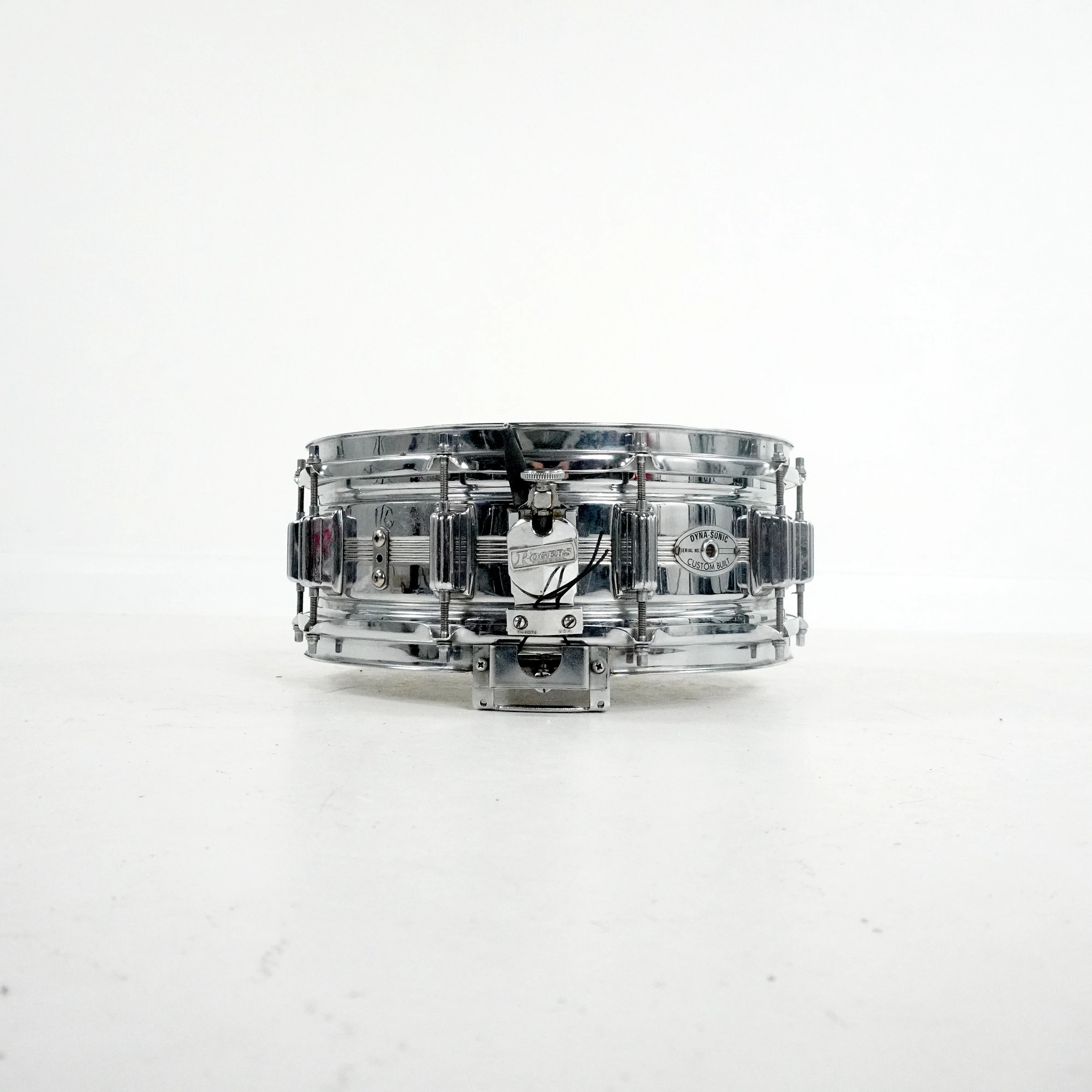 Rogers “5-Line” 14” x 5” Dyna-Sonic Brass Snare Drum - Image 3