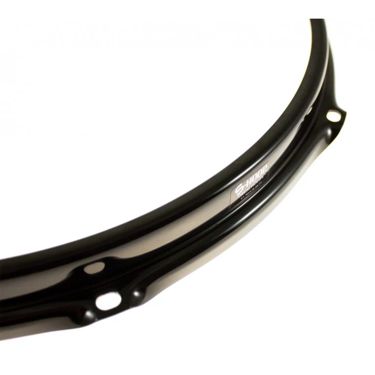 S-HOOP SH148B-BLK HOOP 14" 8 HOLES RESONANT SNARE DRUM - BLACK - Image 2