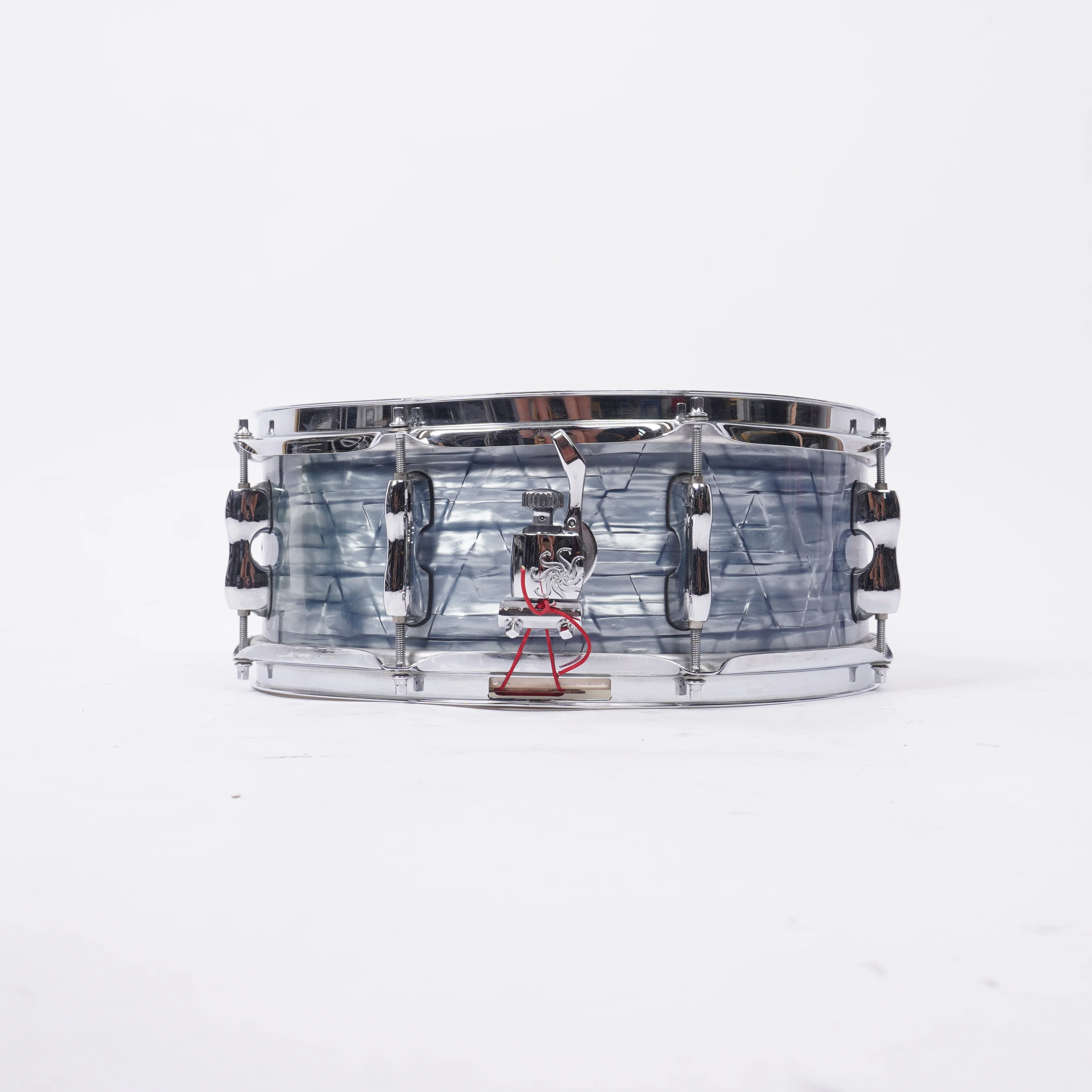 SAKAE TRILOGY 14" X 5.5" SNARE DRUM - SKY OYSTER BLUE - Image 3