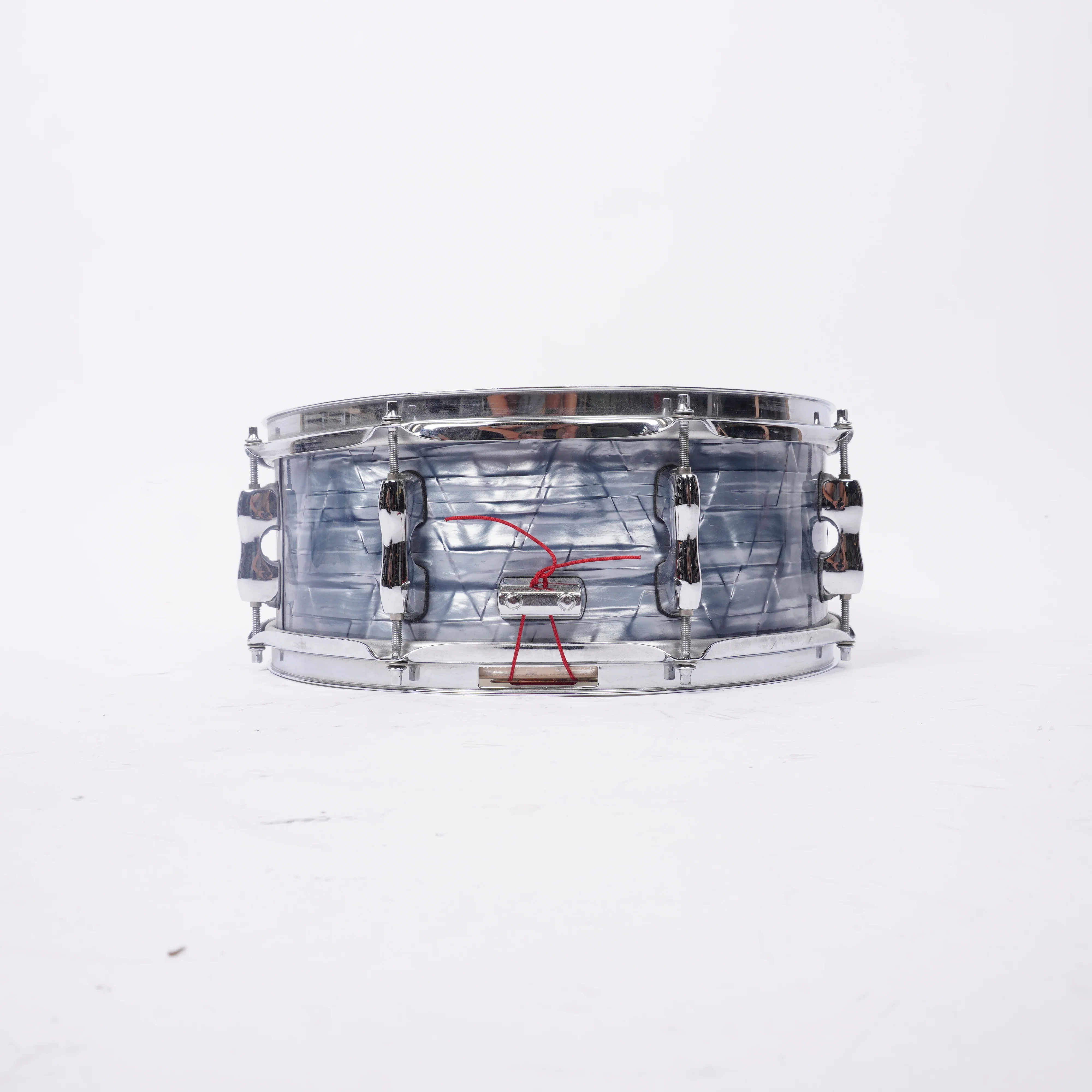 SAKAE TRILOGY 14" X 5.5" SNARE DRUM - SKY OYSTER BLUE - Image 4