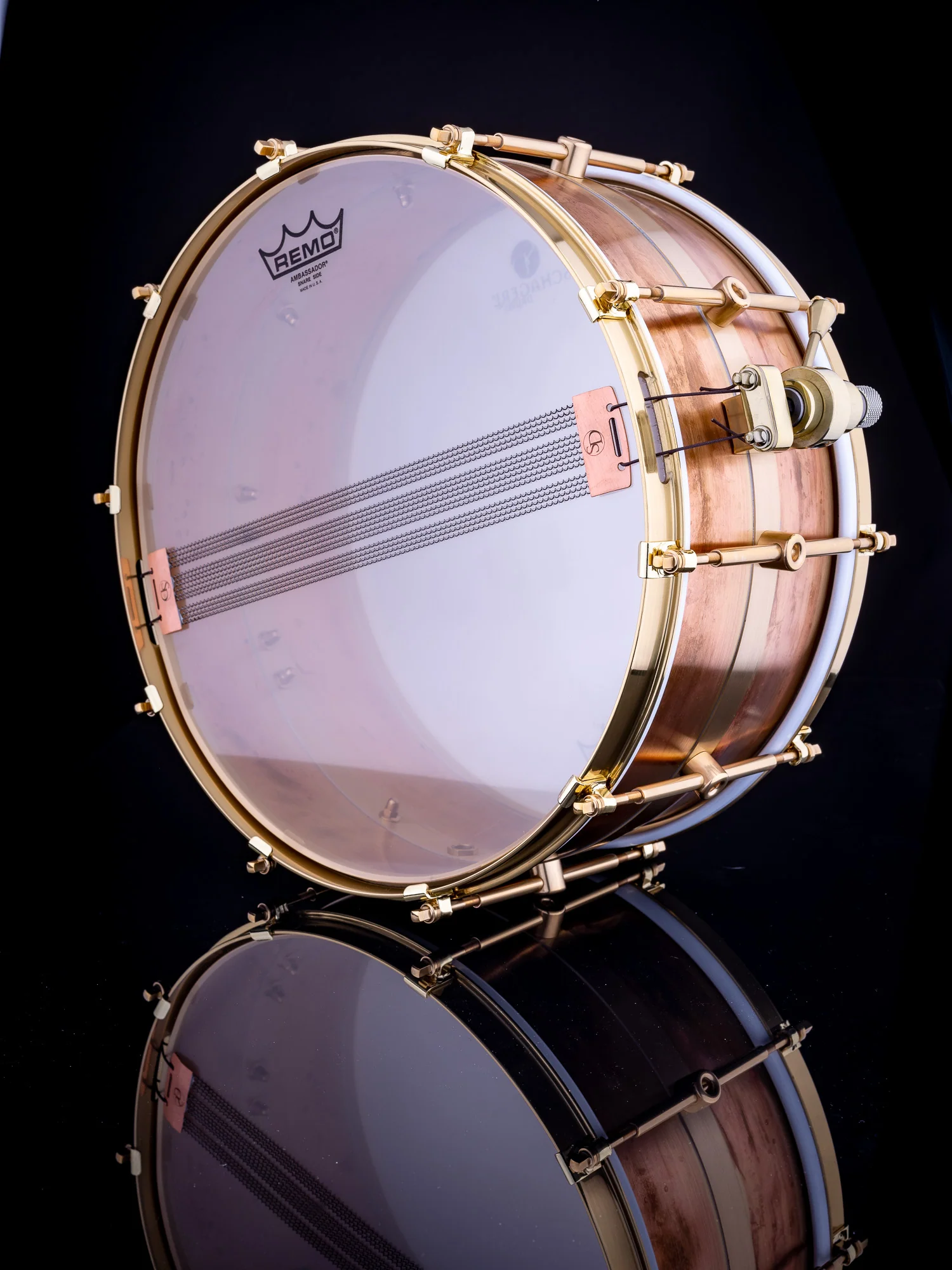 Schagerl GoldBrass 14" x 6.5" Raw Copper/Brass Snare Drum - Image 4