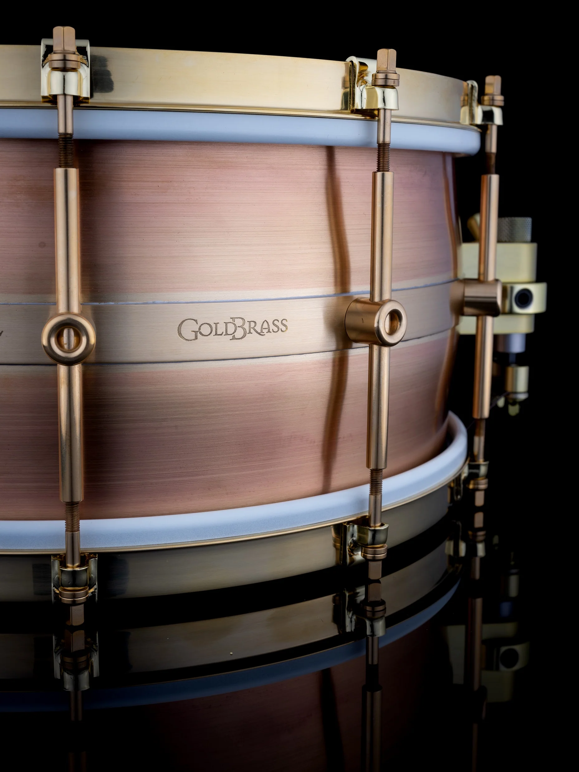 Schagerl GoldBrass 14" x 6.5" Raw Copper/Brass Snare Drum - Image 5