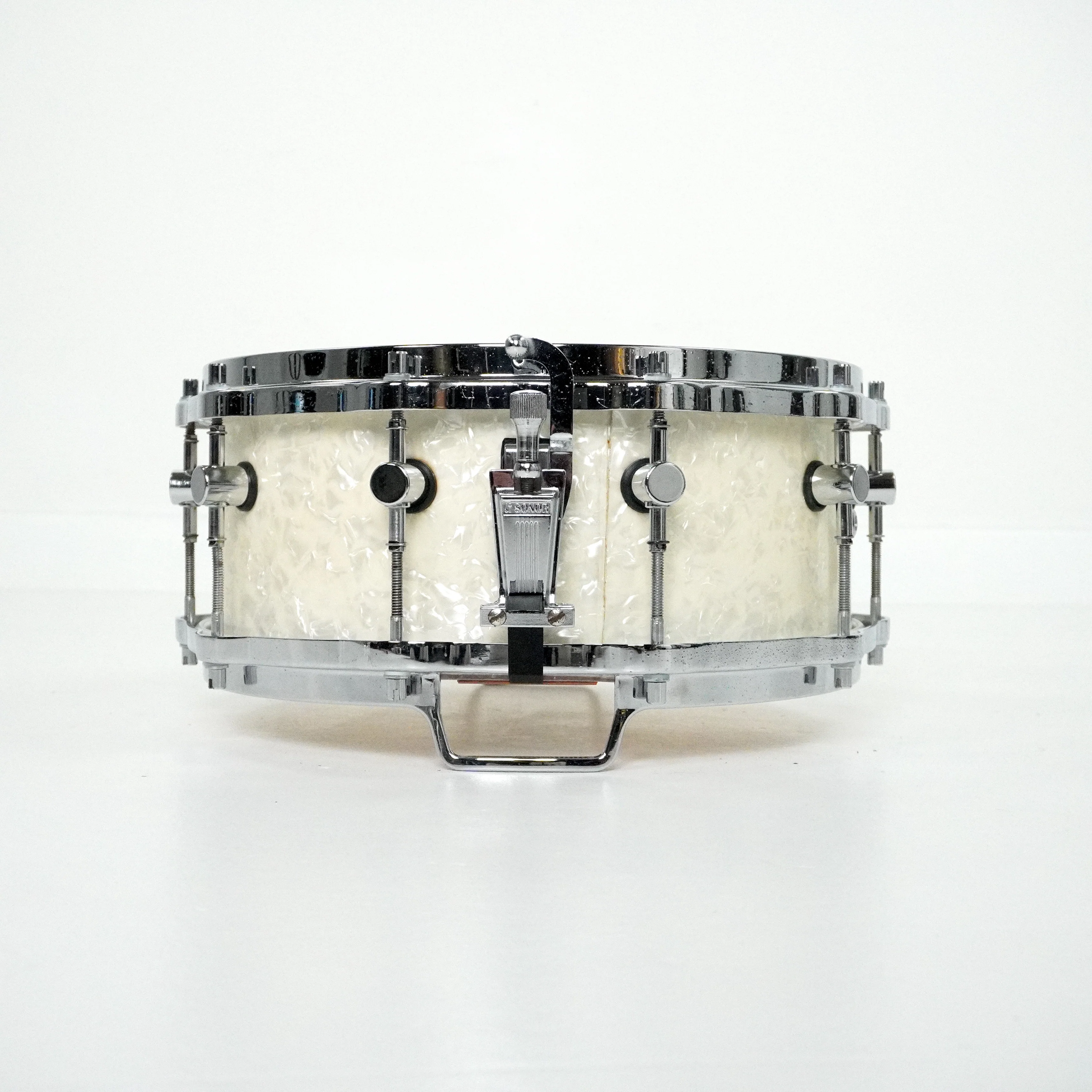 Sonor 14" x 5.75" Maple 'Hilite' Snare Drum in Marine Pearl - Image 2