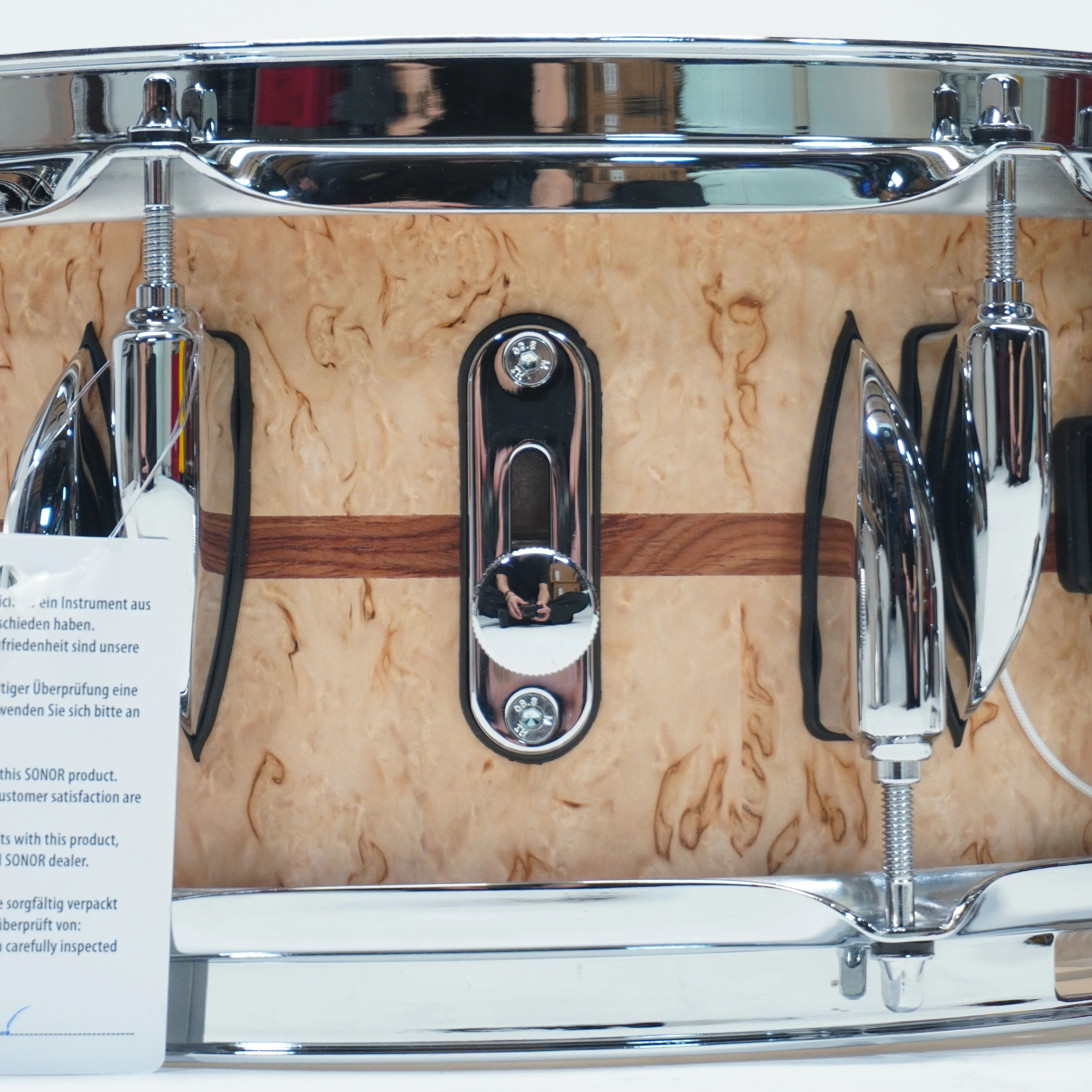 Sonor - Benny Greb Signature Snare Drum 13" x 5.75" In Scandinavian Birch with Bubinga Inlay Semi-Gloss Finish - Image 10