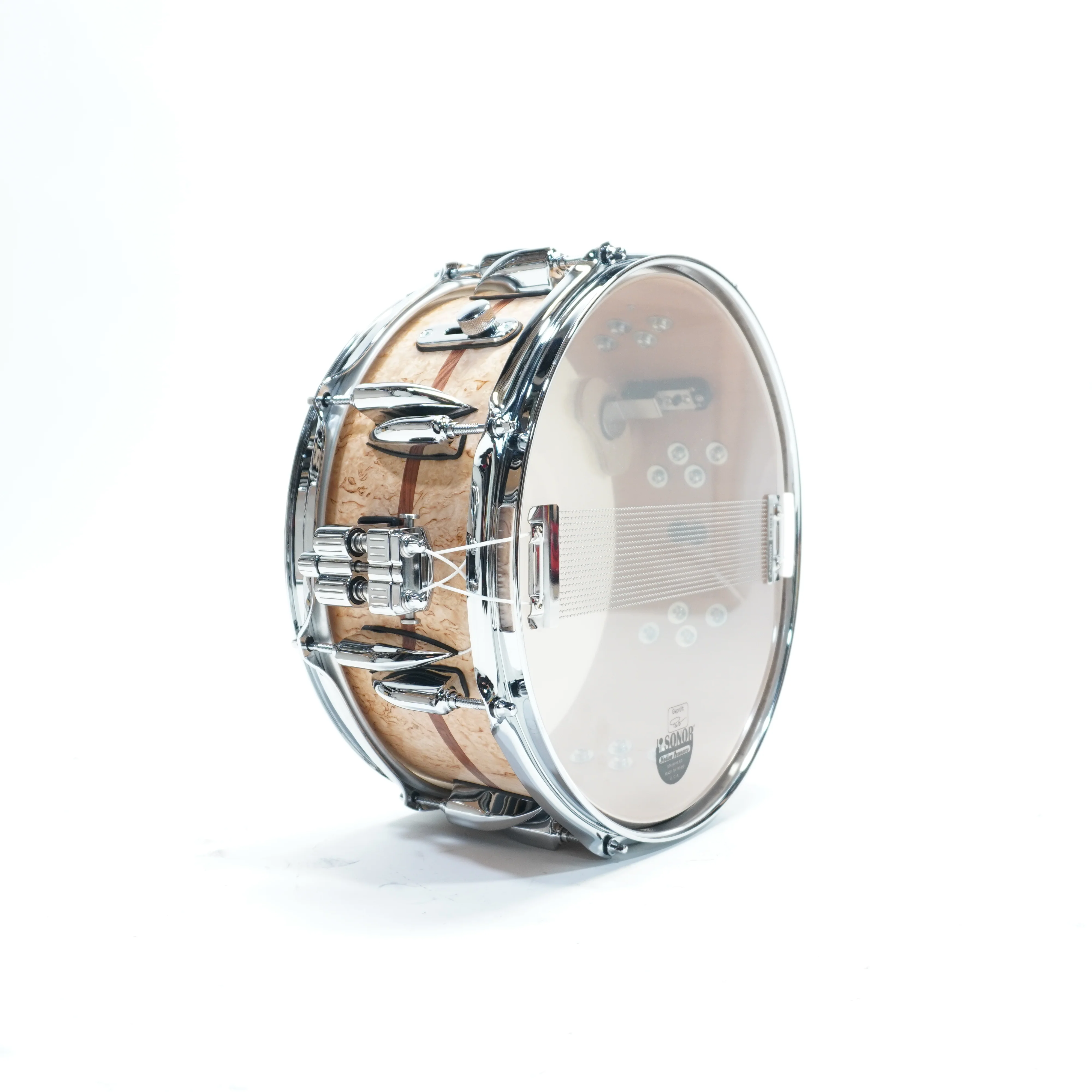 Sonor - Benny Greb Signature Snare Drum 13" x 5.75" In Scandinavian Birch with Bubinga Inlay Semi-Gloss Finish - Image 8
