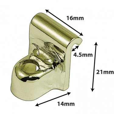 Sparedrum DC27BR - HNF45 Drum Claw Hook - Brass Finish - Image 2