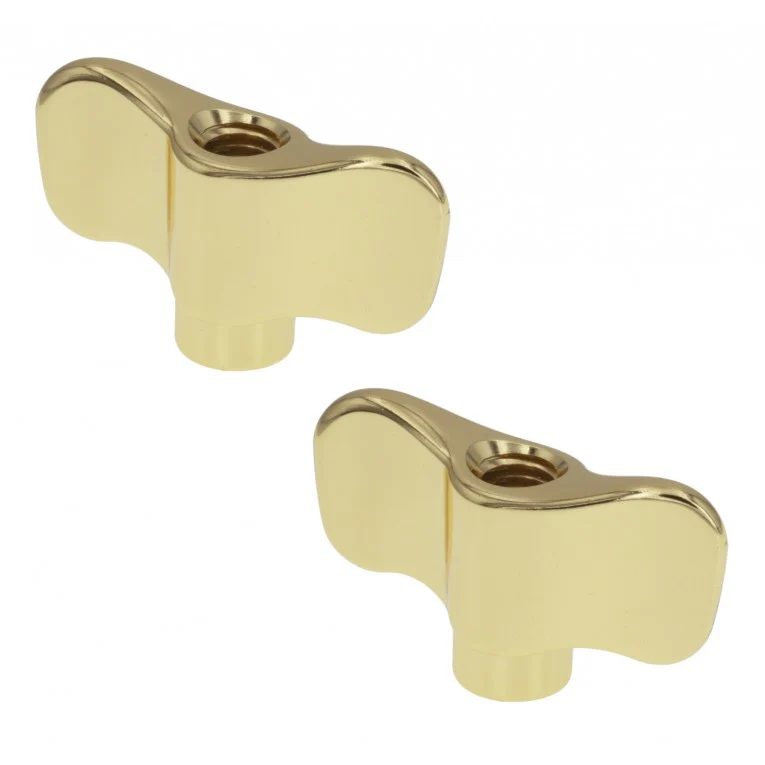 Sparedrum WN8-4BR - Cymbal Wing Nut M8 (x2) - Brass