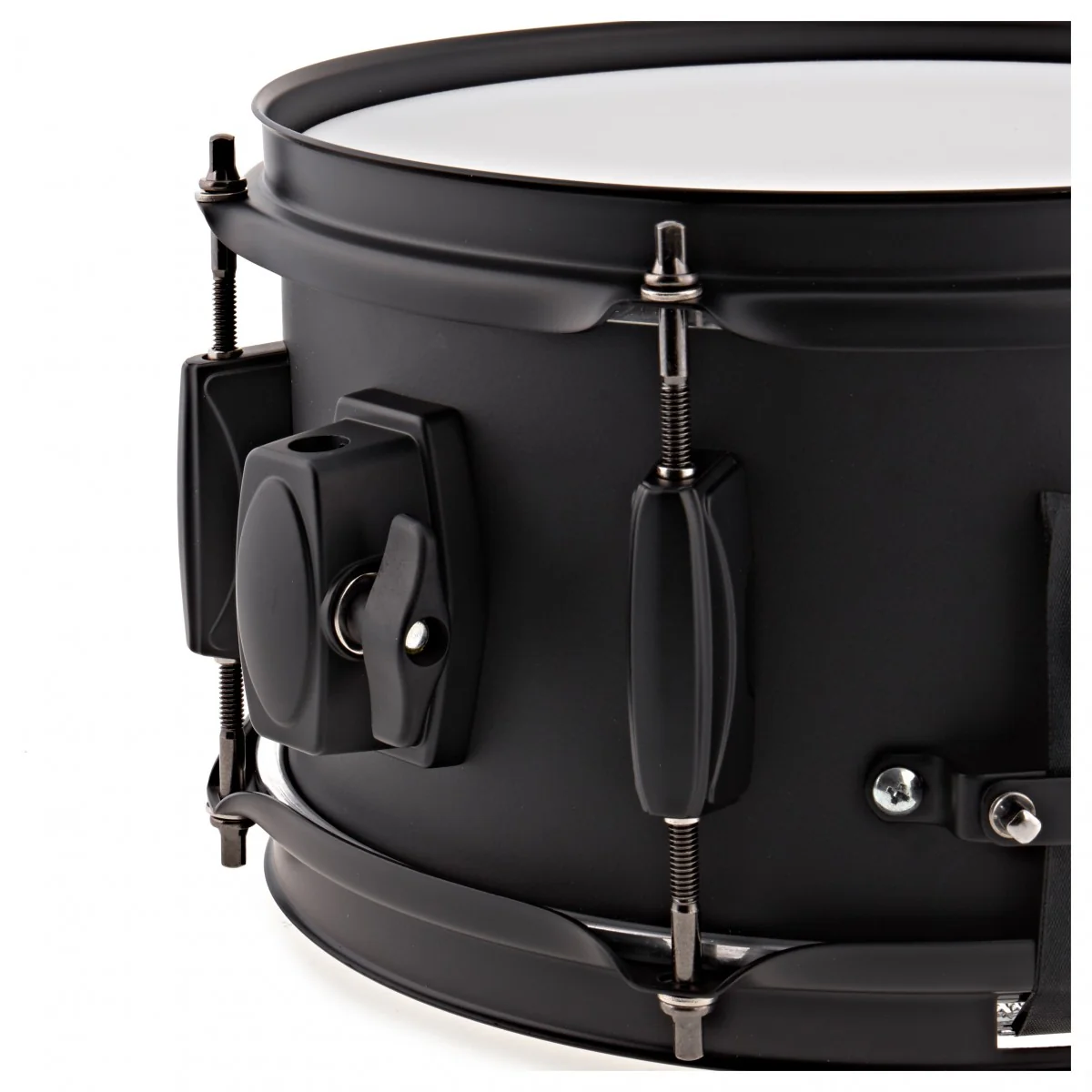 Tama 10" x 5.5" Metalworks Black on Black Steel Snare Drum - Image 3