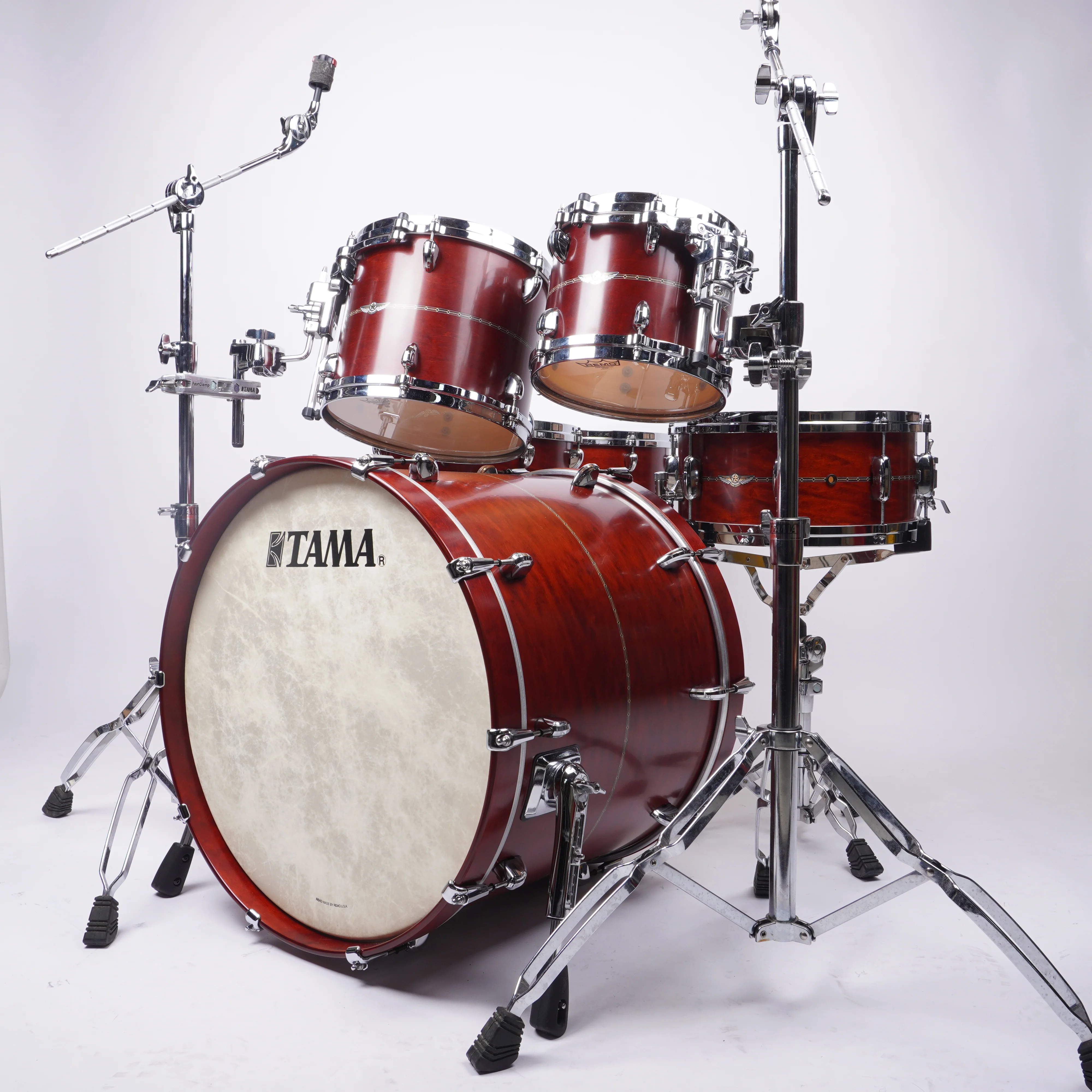 TAMA STAR SERIES MAPLE 6-PIECE DRUM KIT IN SATIN MAHOGHANY BURGUNDY - Image 3
