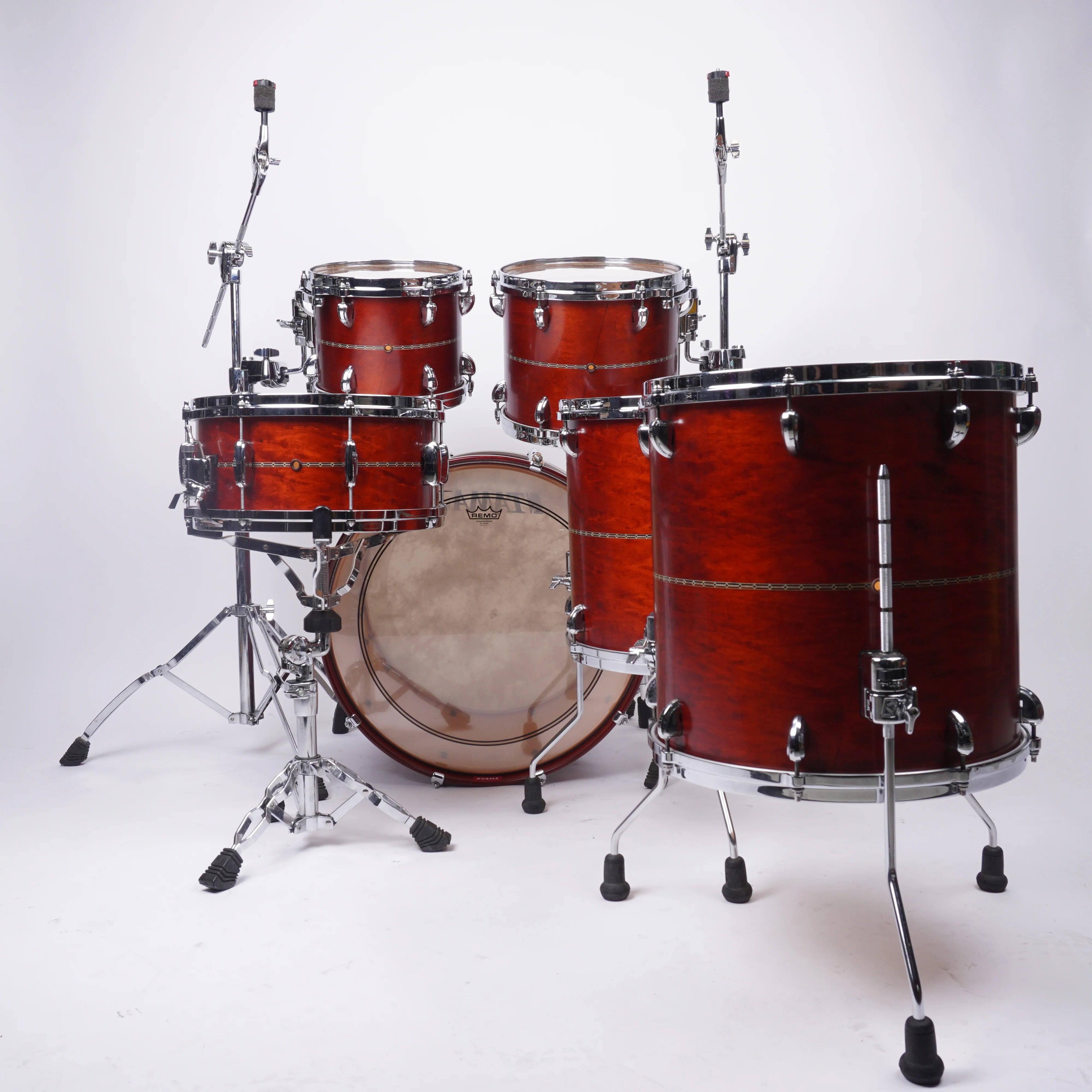 TAMA STAR SERIES MAPLE 6-PIECE DRUM KIT IN SATIN MAHOGHANY BURGUNDY - Image 4