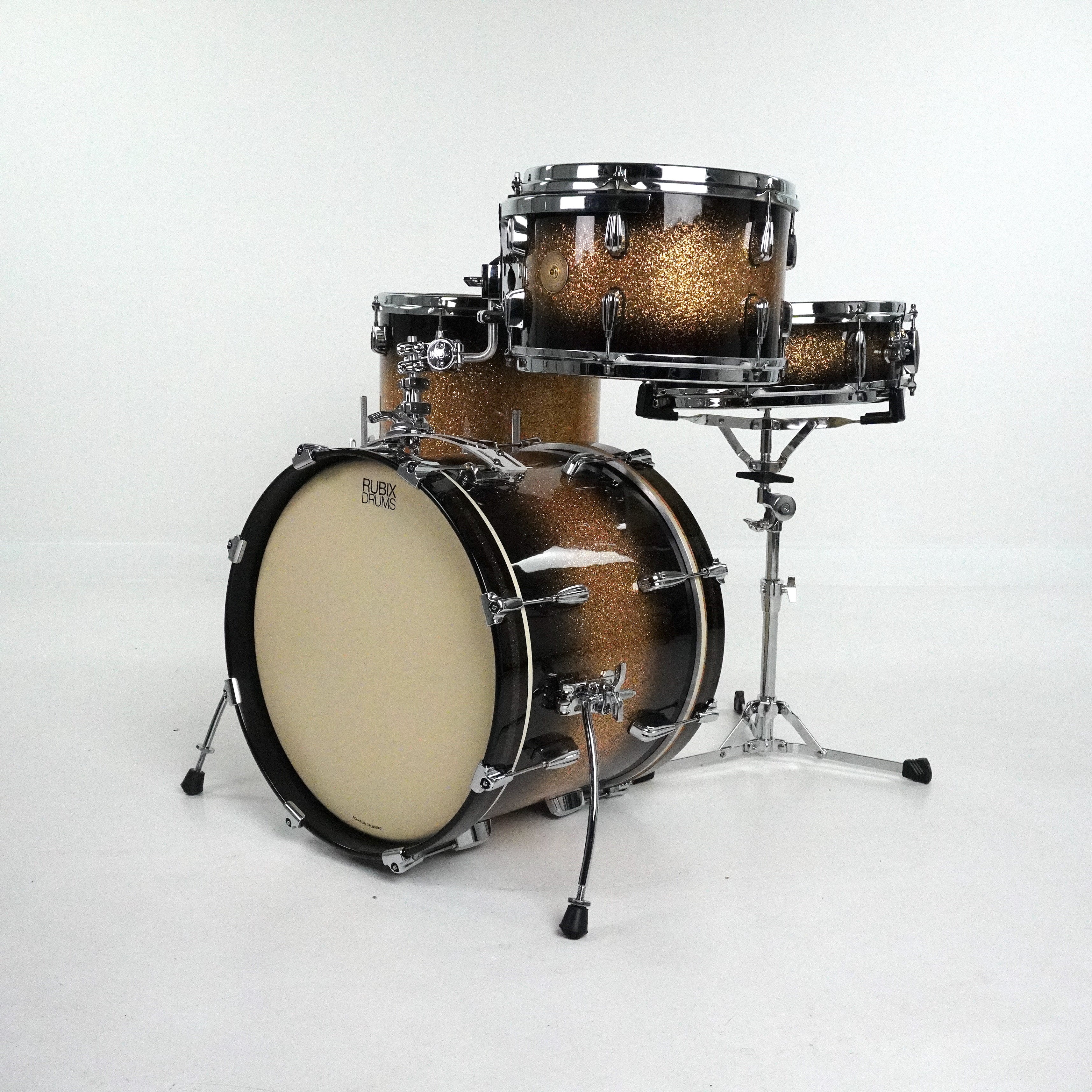 Vintage Soul 4-Piece Drum Kit in Tobacco Sunburst Sparkle - Image 3