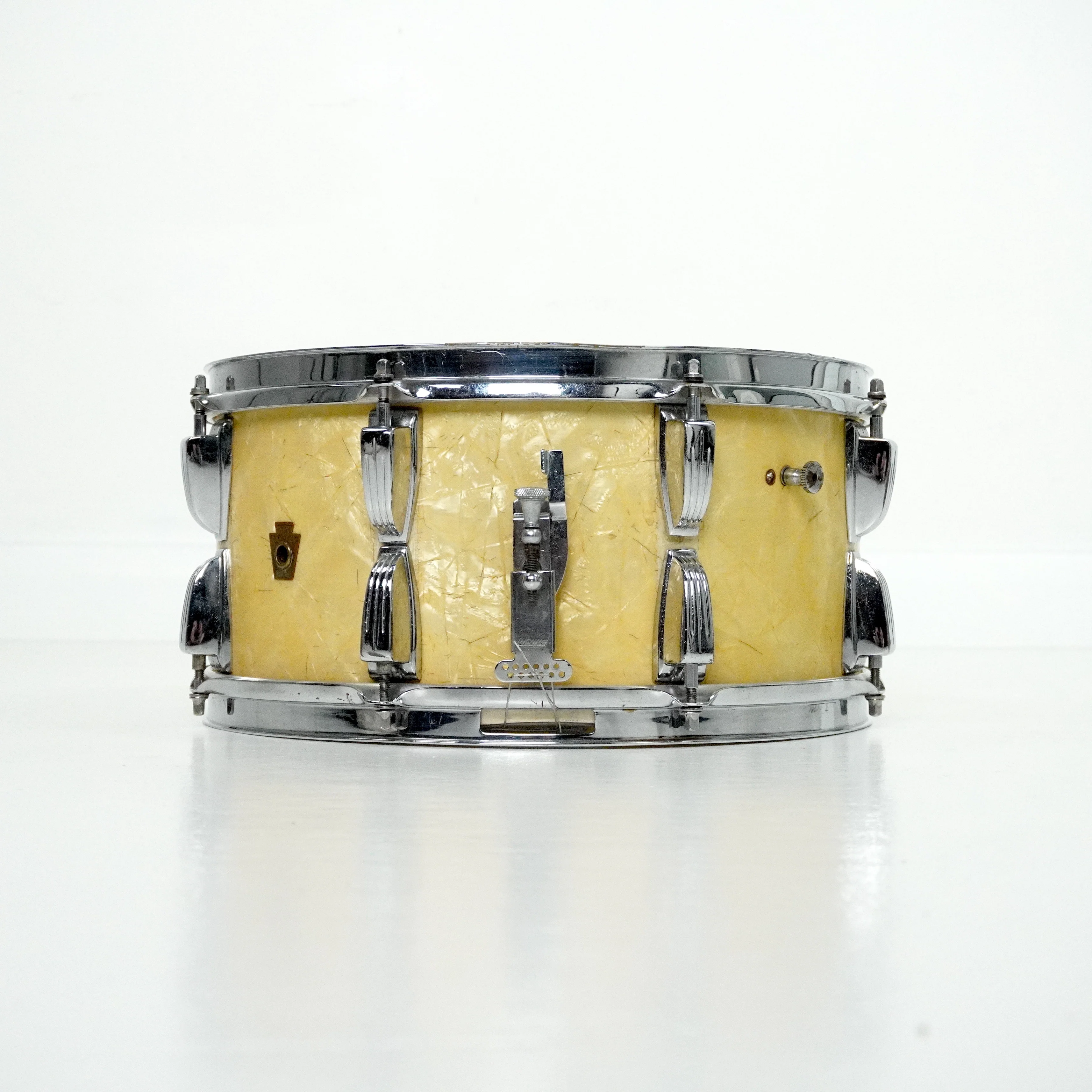 WFL 14” x 6.5” Festival Snare Drum in White Marine Pearl - Image 2
