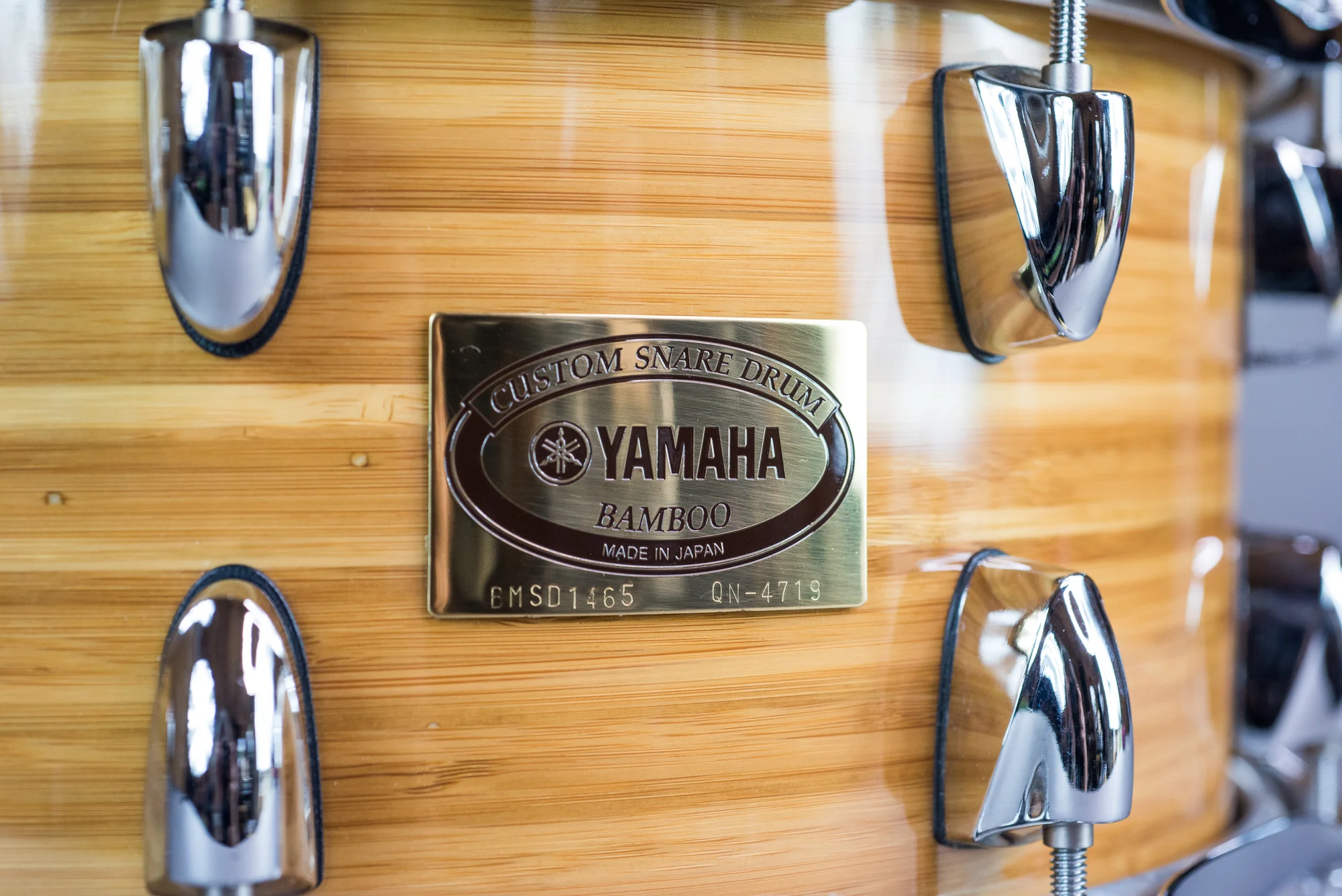 Yamaha 14" x 6.5" Custom Bamboo Snare Drum - Image 21