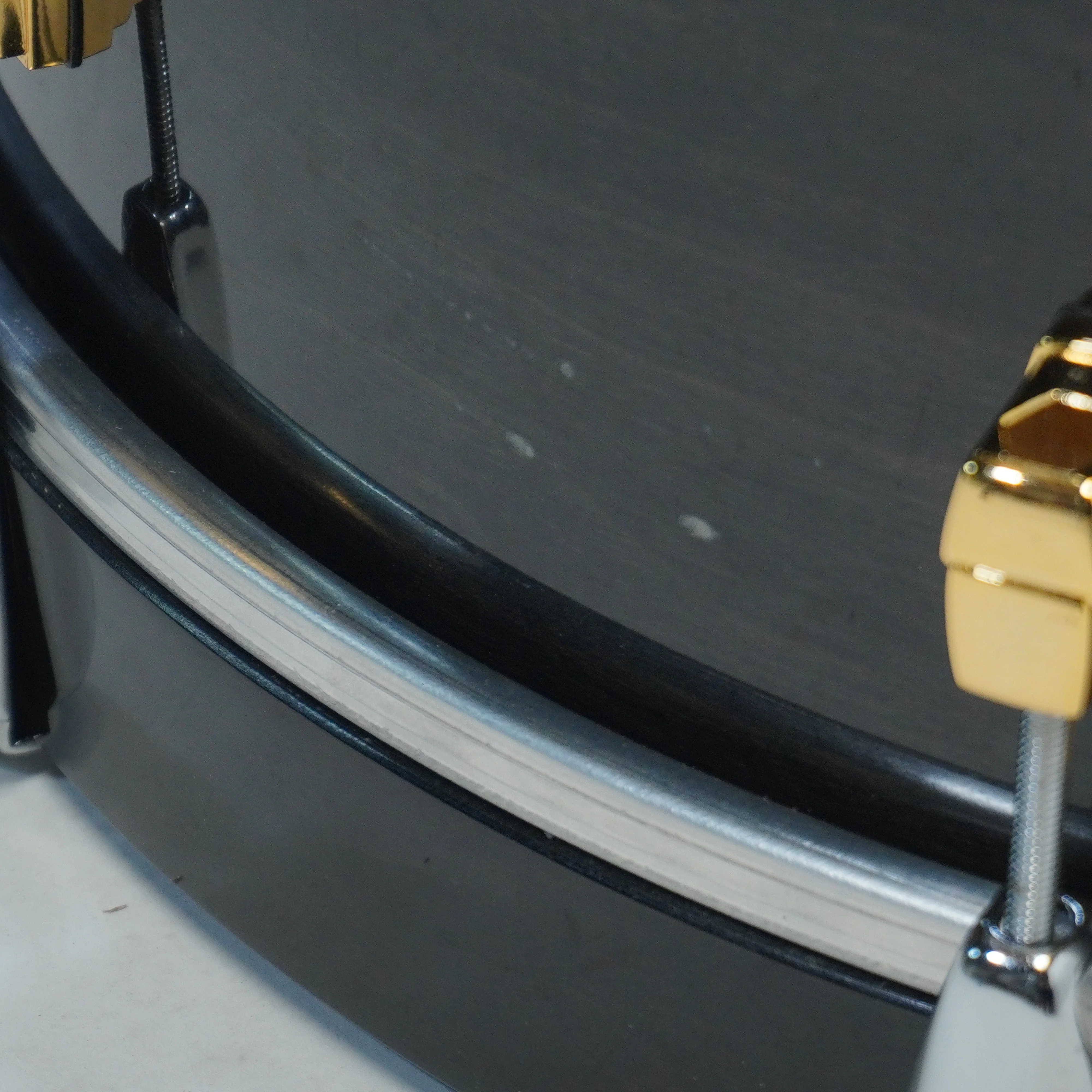 YAMAHA MAPLE CUSTOM 4-PIECE SHELL SET 22/10/12/14 IN BLACK LACQUER - Image 8