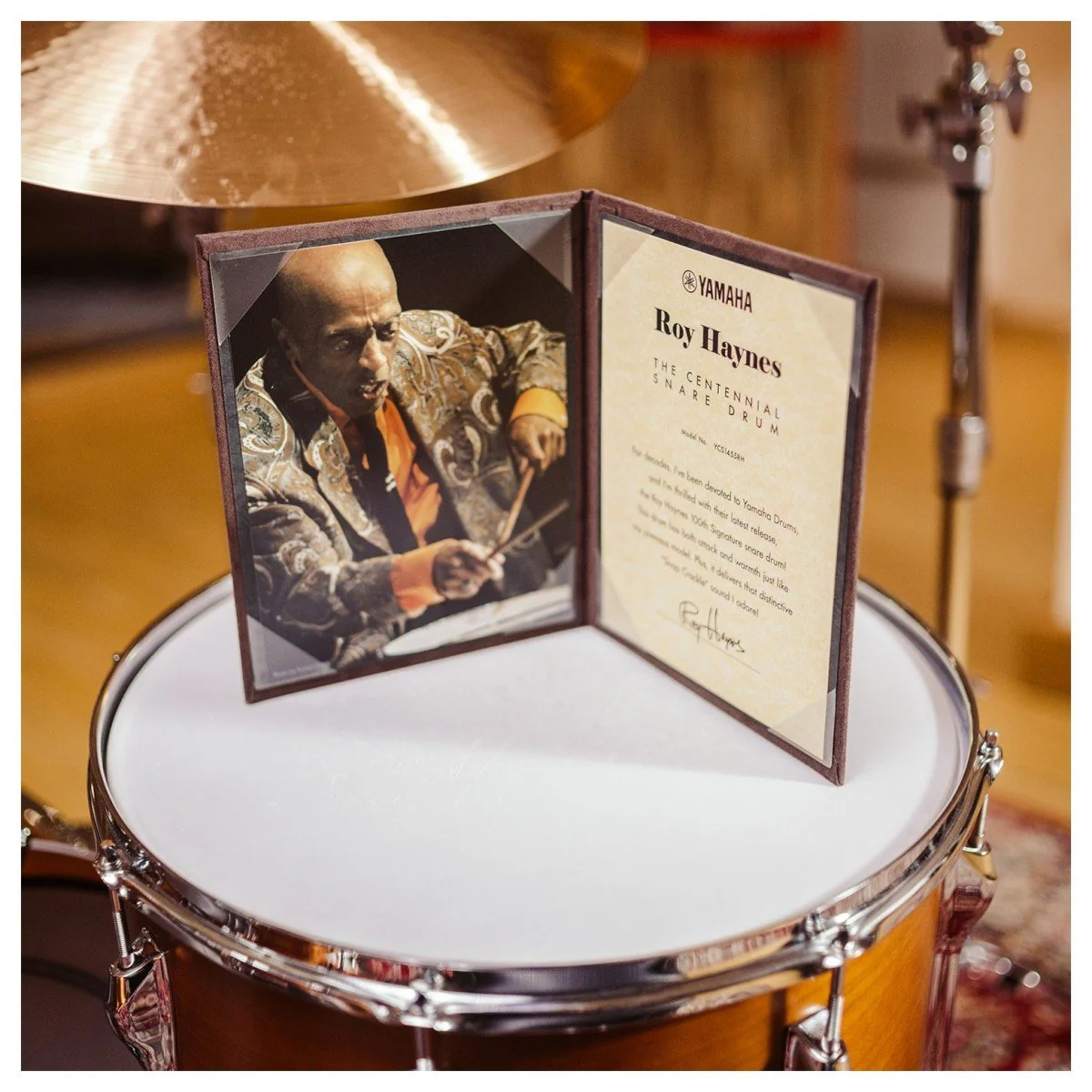 Yamaha Roy Haynes Centennial 14×5.5in Copper Snare Drum - Image 3